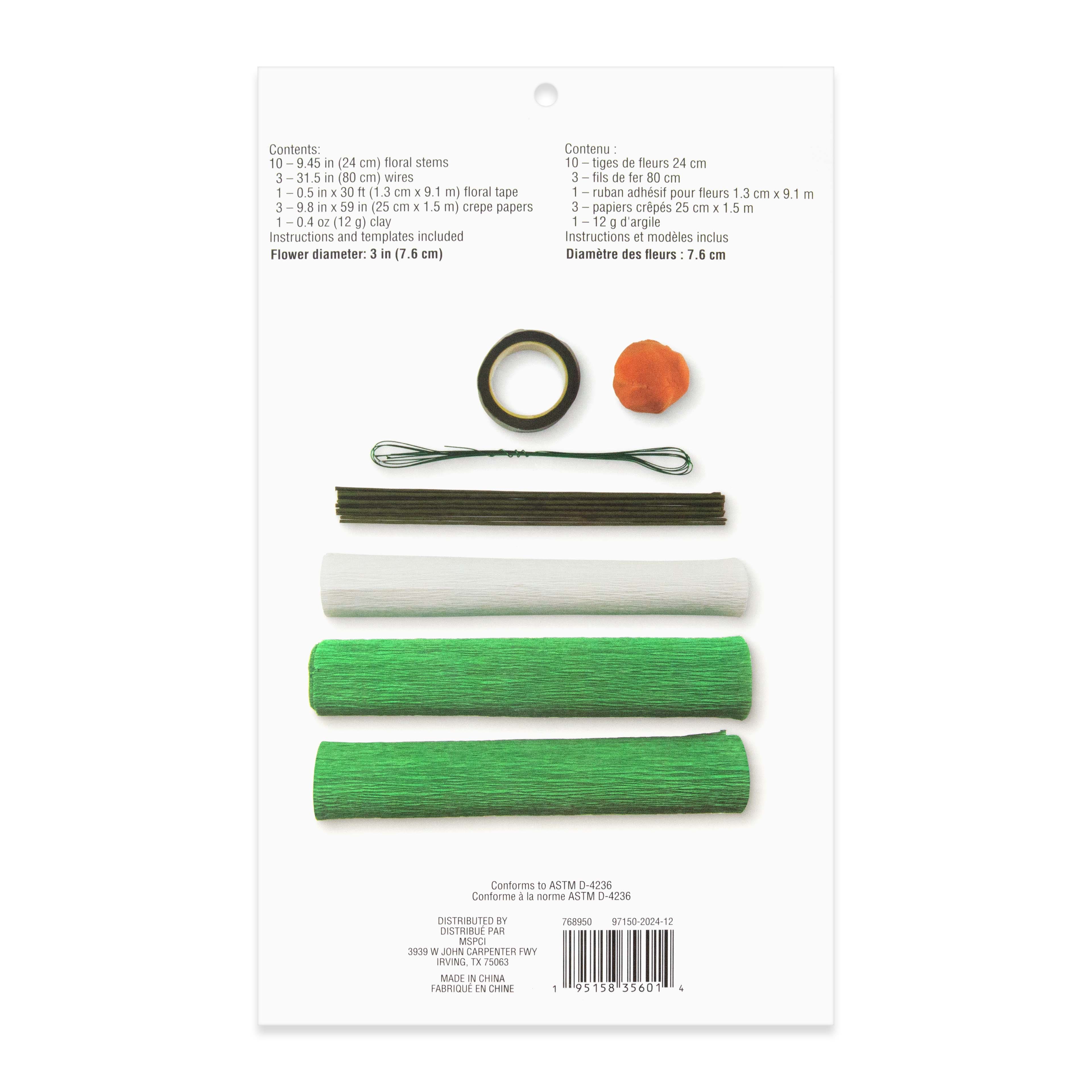 Small Calla Lily Crepe Paper Flower Kit by Recollections&#x2122;