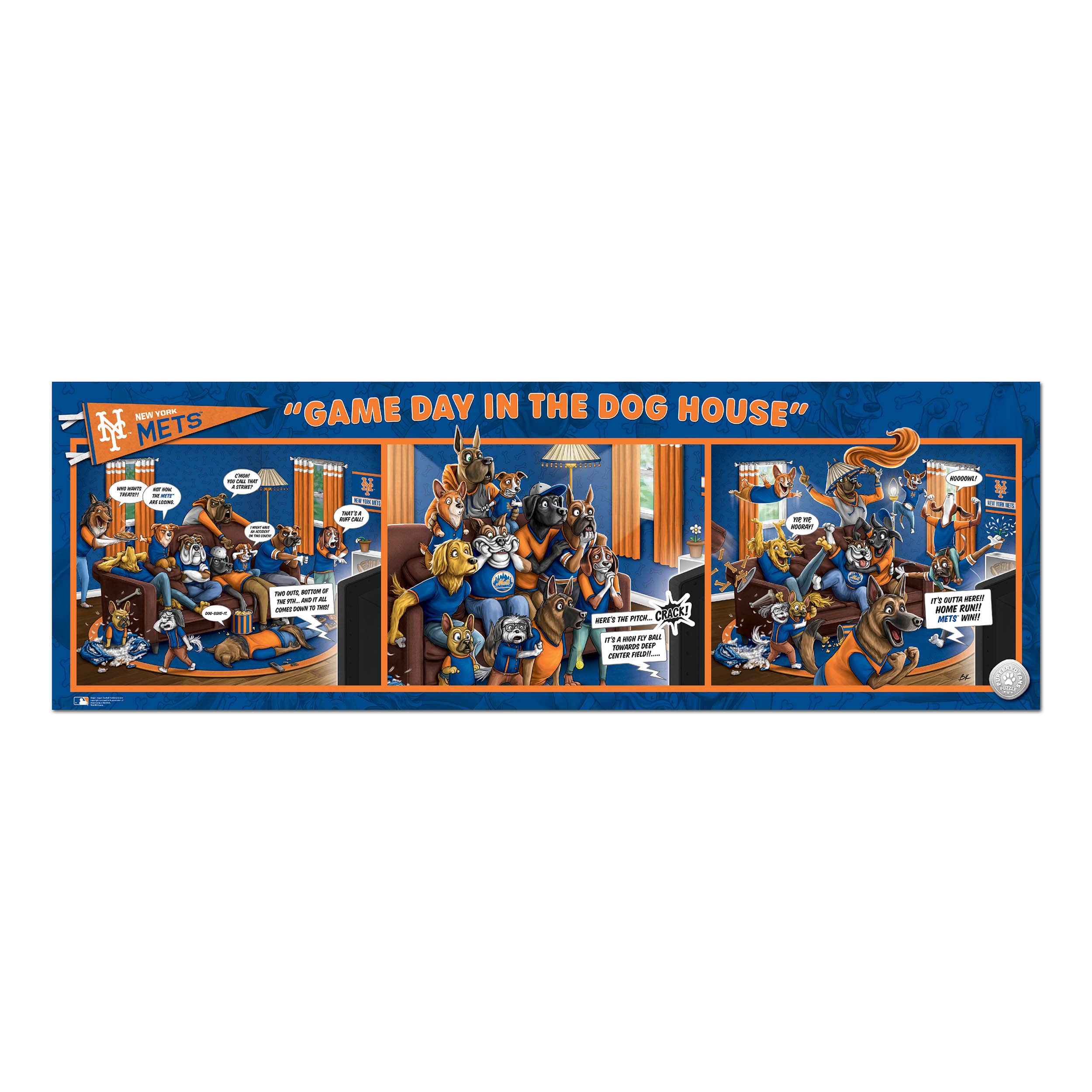 MLB St. Louis Cardinals Game Day in the Dog House Puzzle - 1000pc