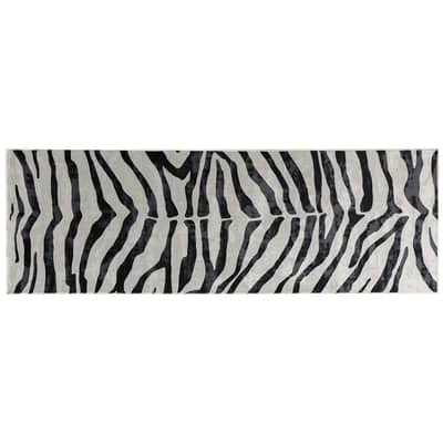Zebra Print Washable Rug by Ashland®, Size: 2ft x 6ft | Michaels