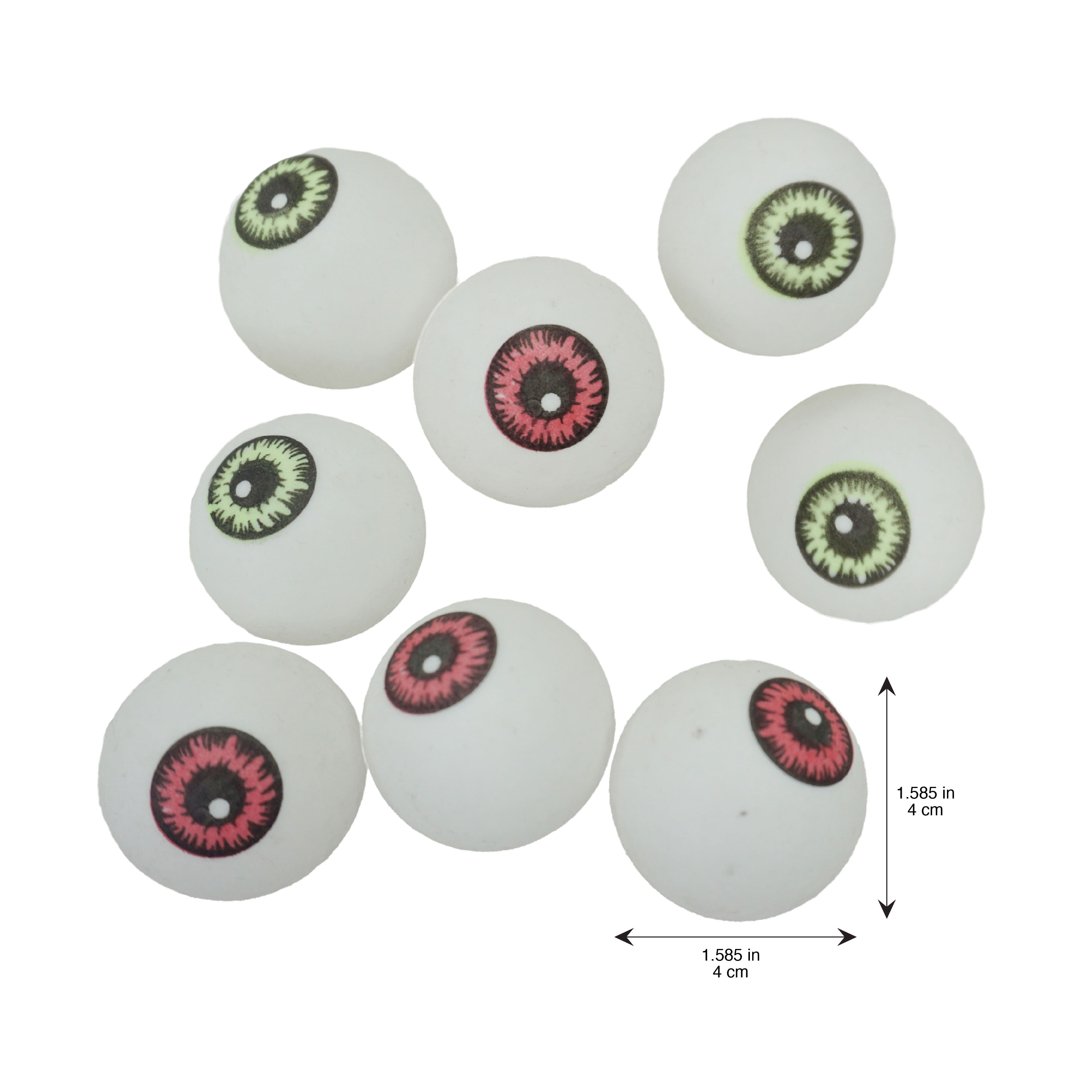 1.5&#x22; Red &#x26; Green Eye Balls, 8ct. by Ashland&#xAE;