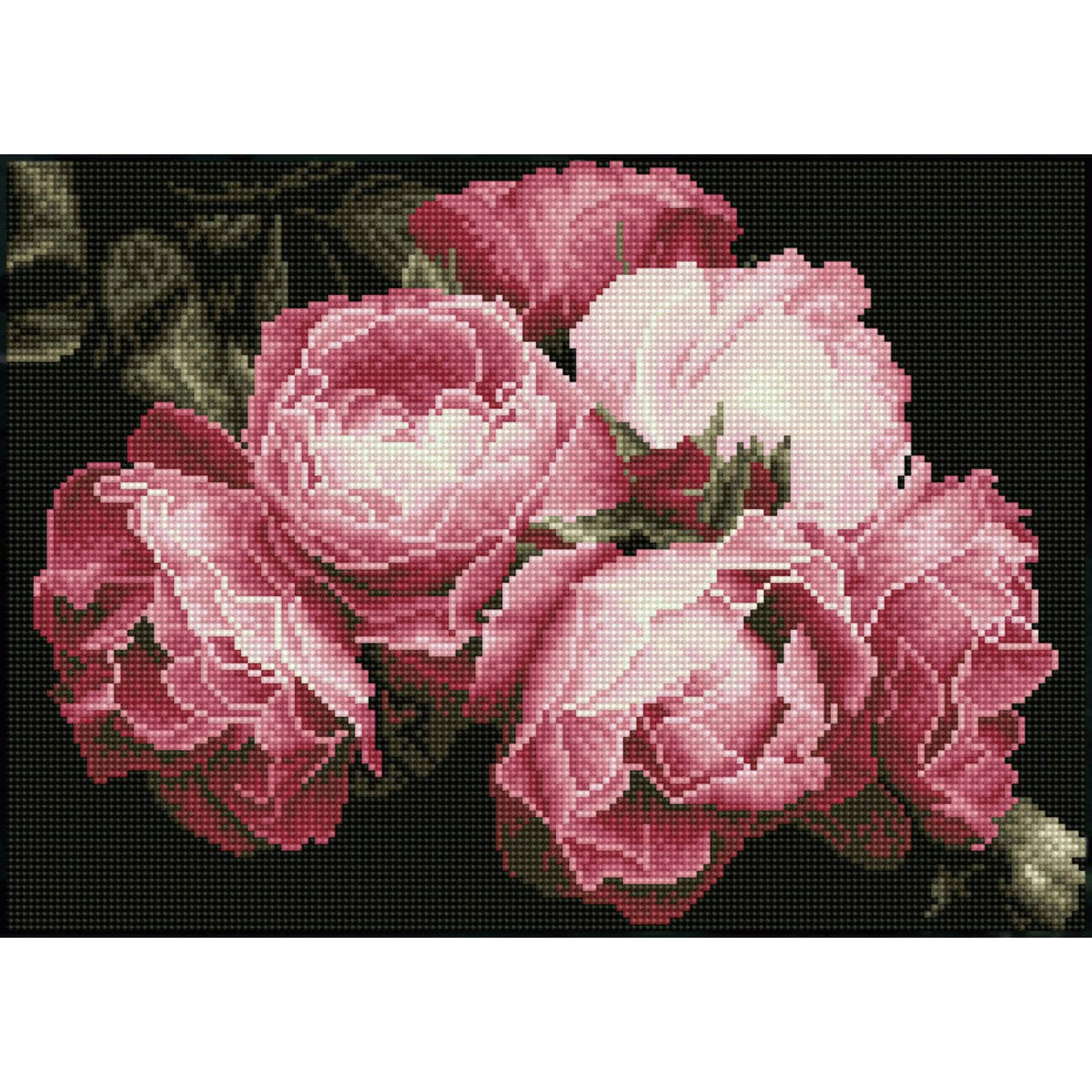 Diamond Dotz&#xAE; Intermediate Vintage Roses Diamond Art Painting Kit