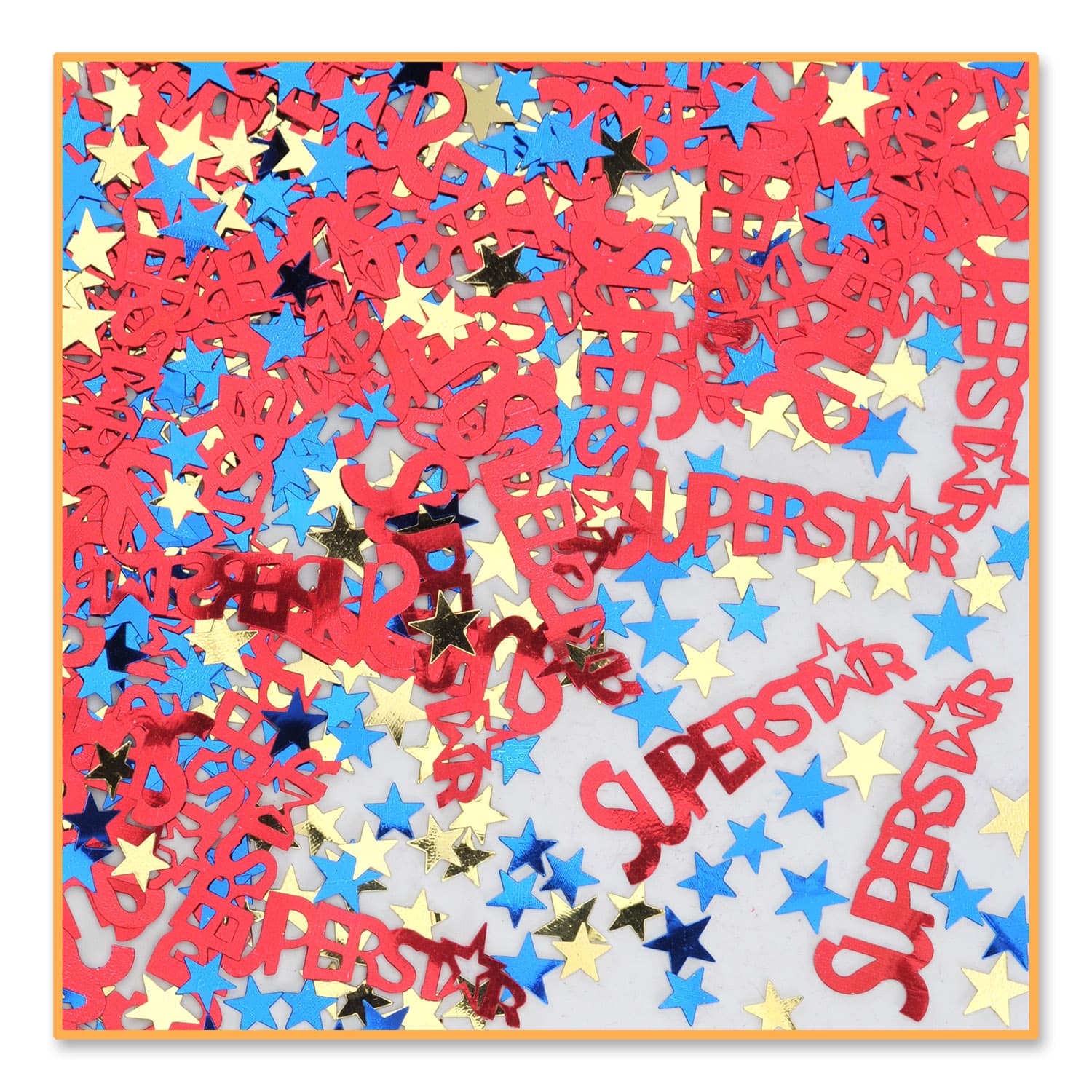 Beistle 1/2oz. Red, Blue & Gold Superstar Confetti Packs, 3ct.