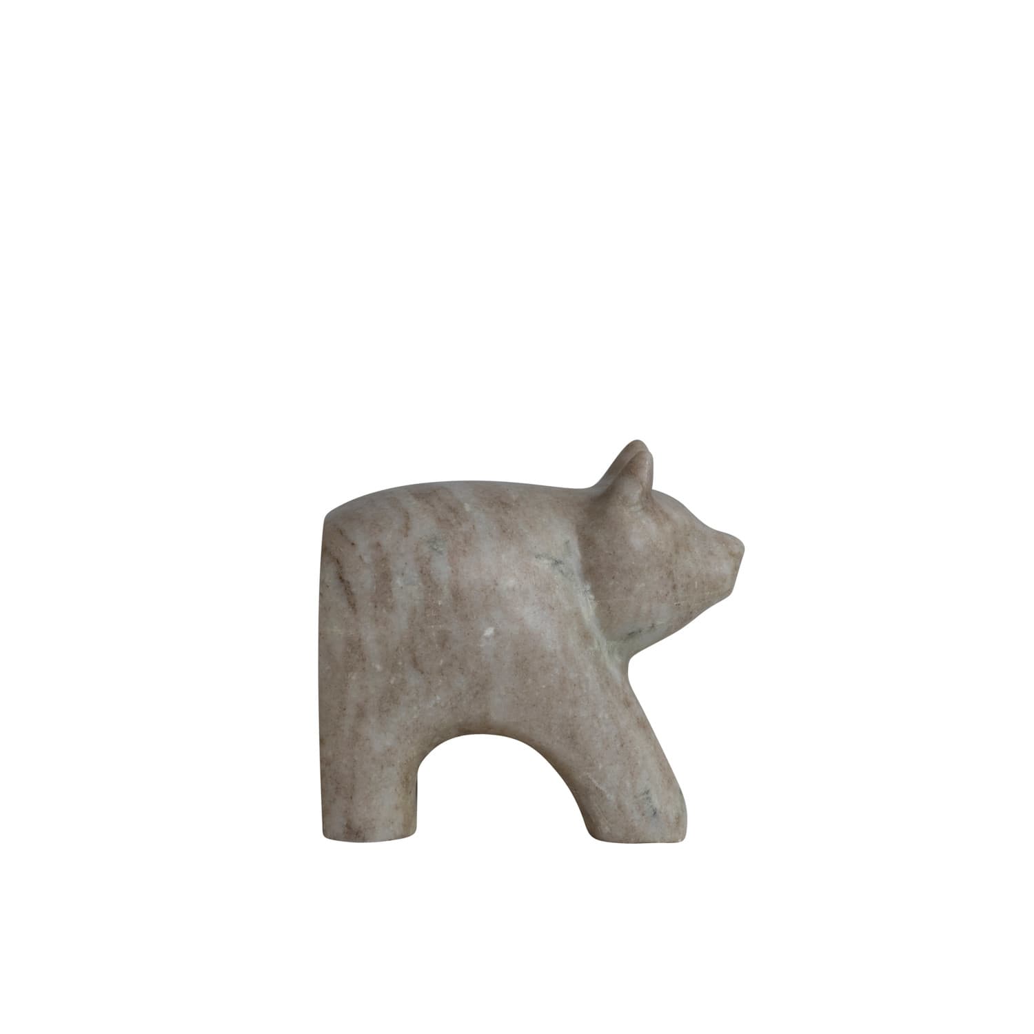 Hello Honey&#xAE; 4.5&#x22; Beige Marble Bear Bookend