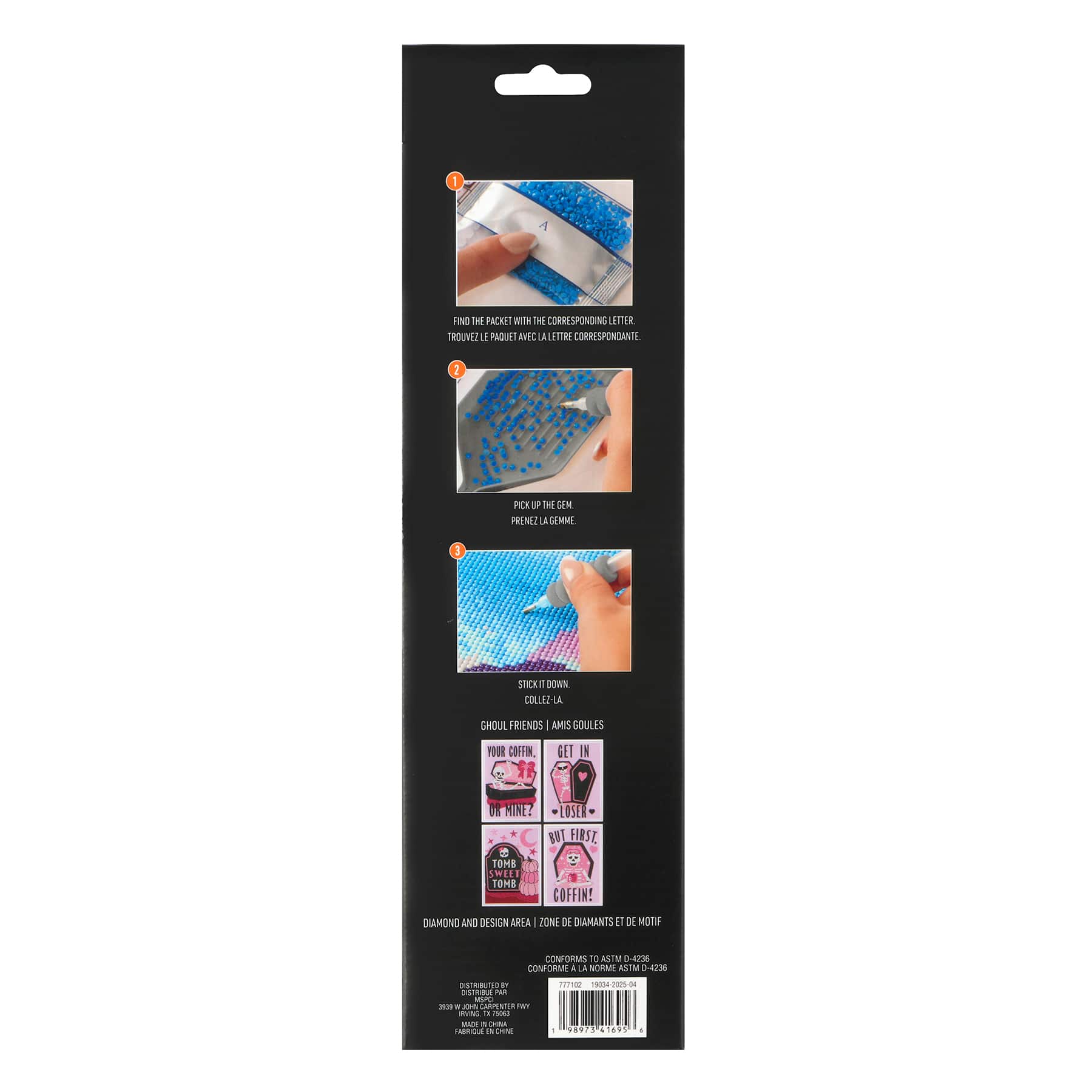 5&#x22; x 7&#x22; Ghoul Friends Diamond Art Kit by Make Market&#xAE;