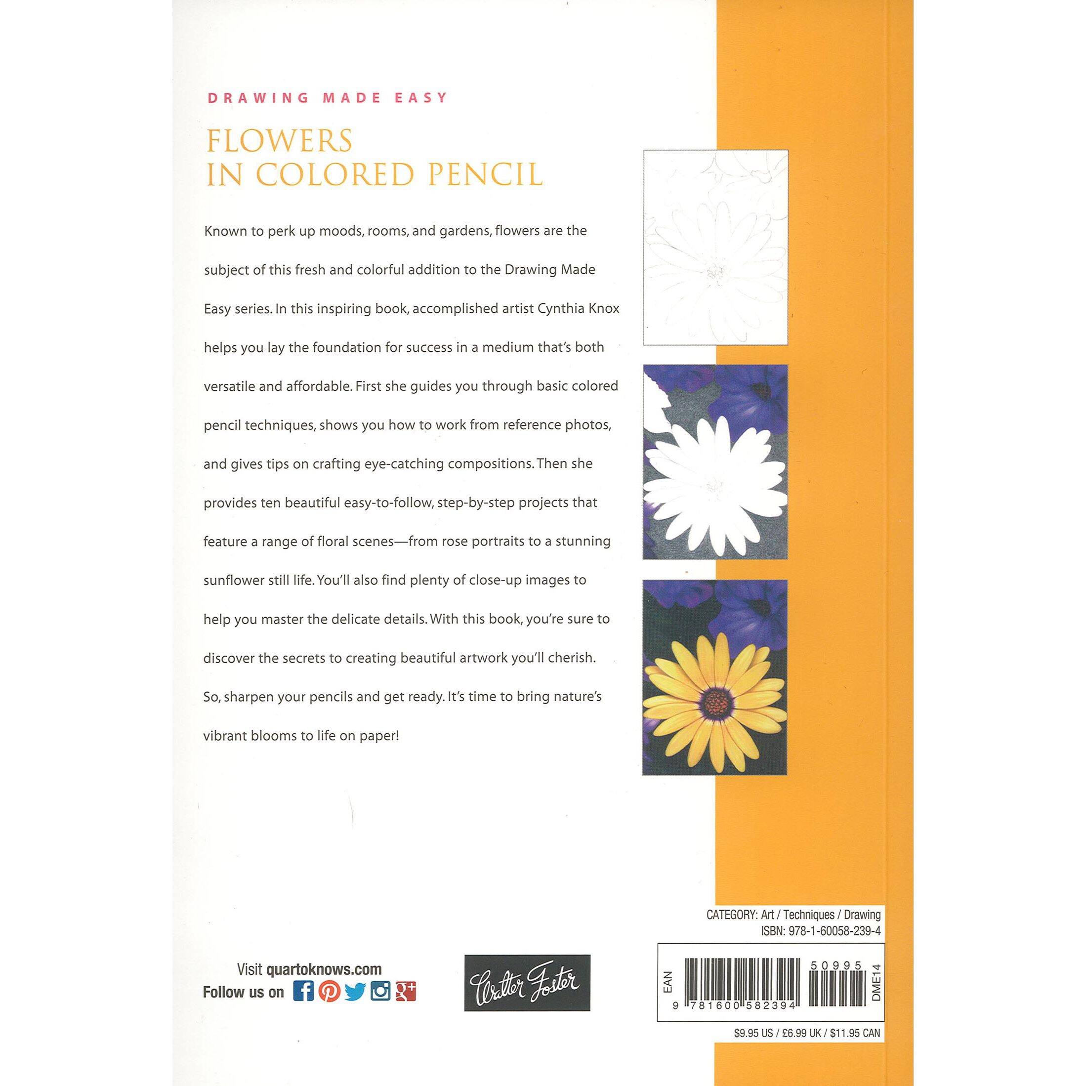 Walter Foster DME Flowers In Colored Pencils Book Michaels