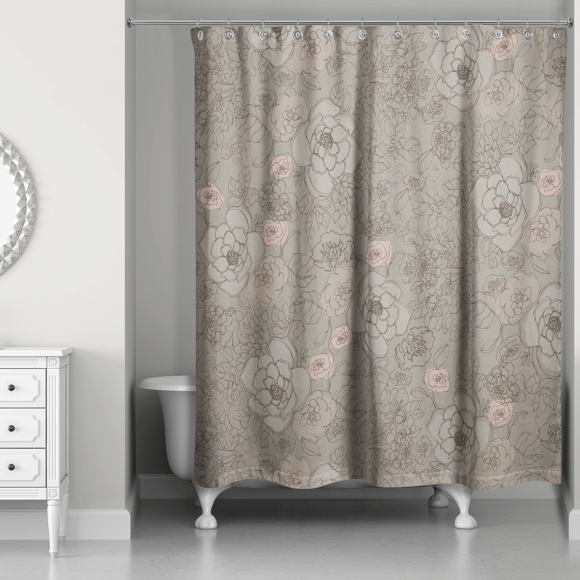 Multi Floral Shower Curtain