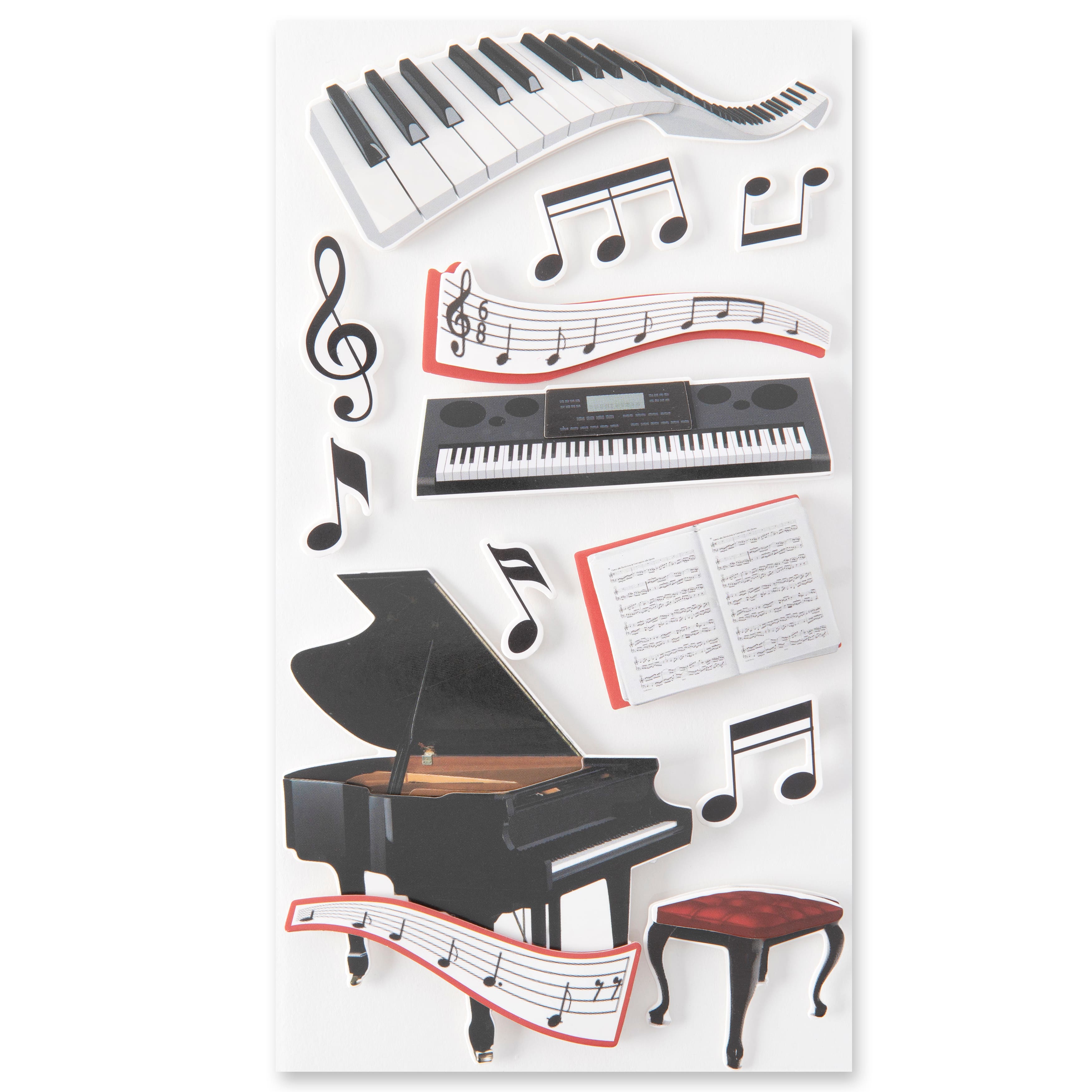 Piano Recital Dimensional Stickers by Recollections&#x2122;