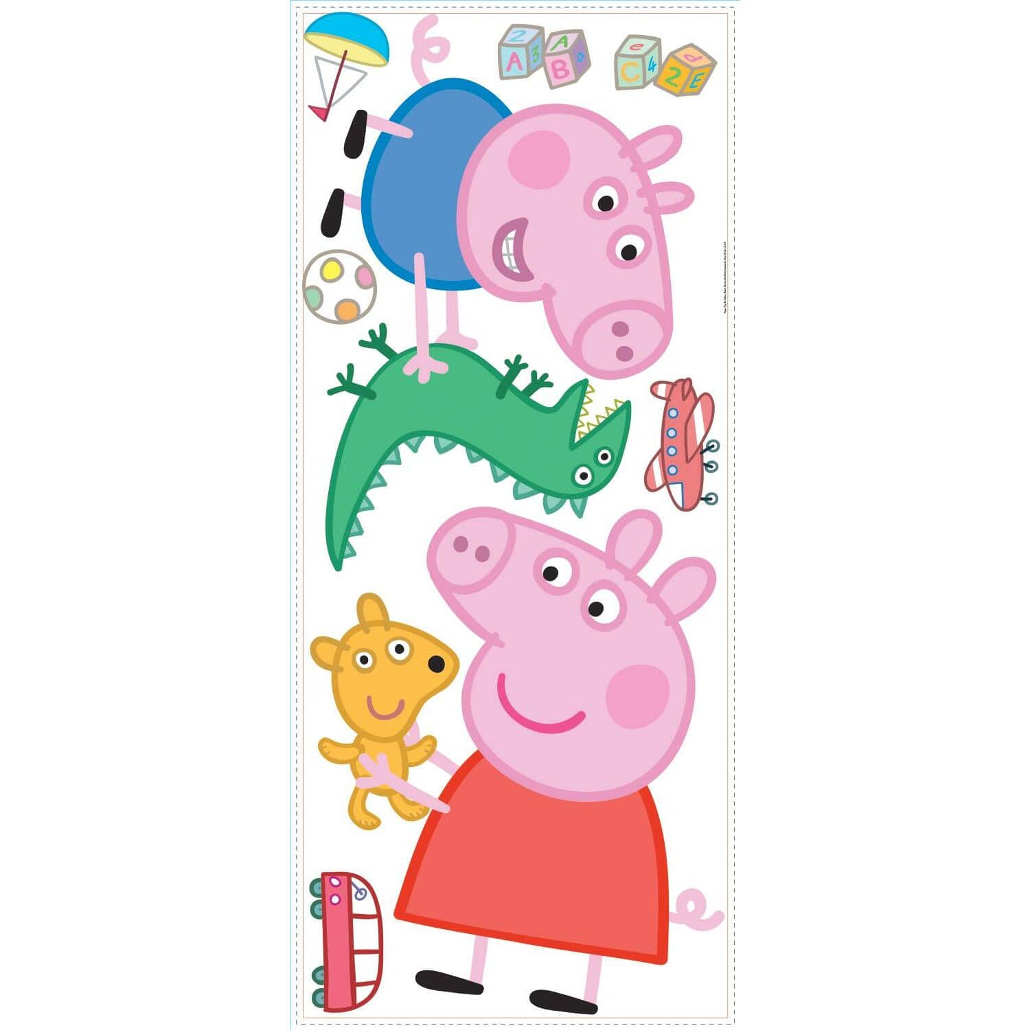 RoomMates Peppa Pig™ Playtime Peel & Stick Giant Wall Decals
