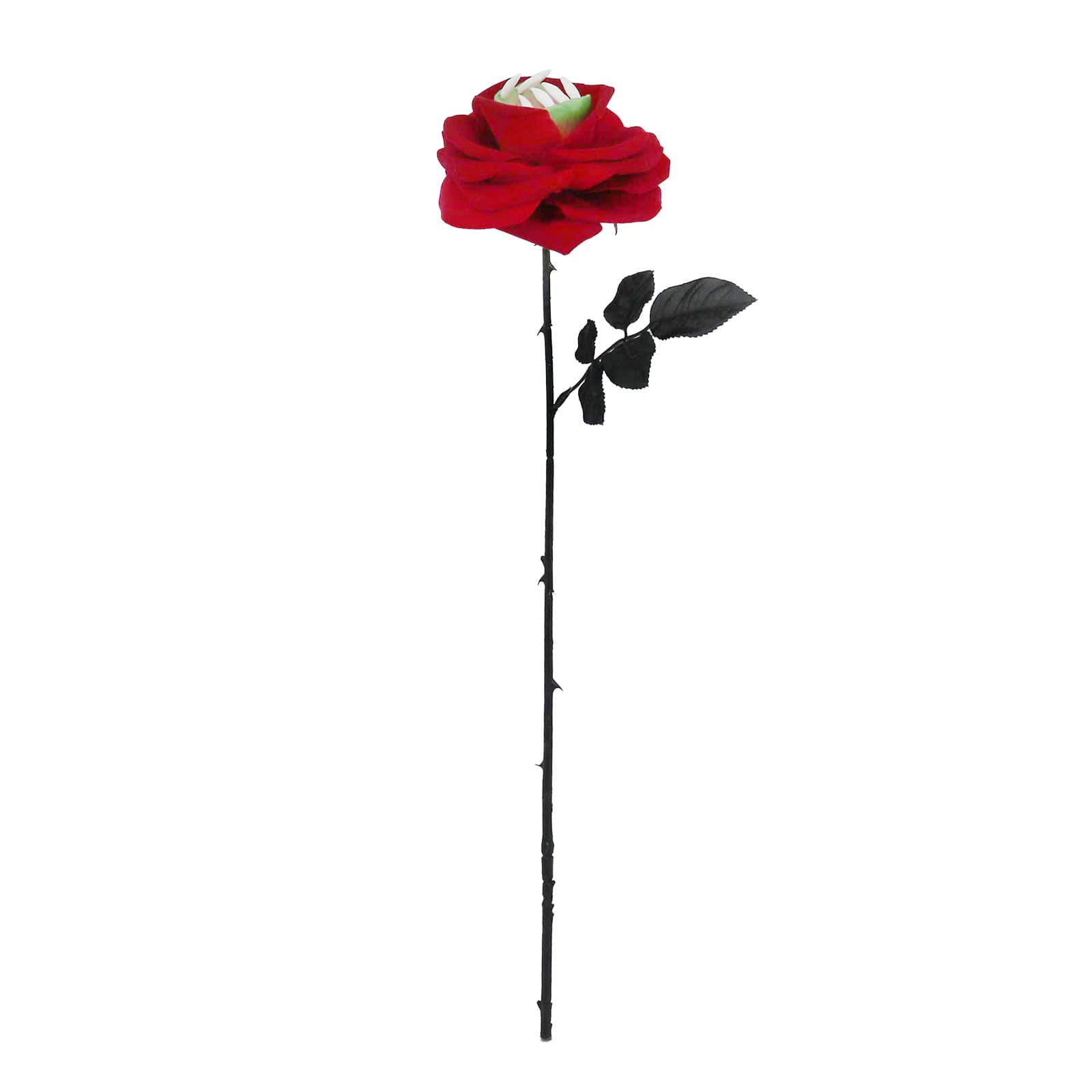 22&#x22; Burgundy Rose with Teeth Stem by Ashland&#xAE;