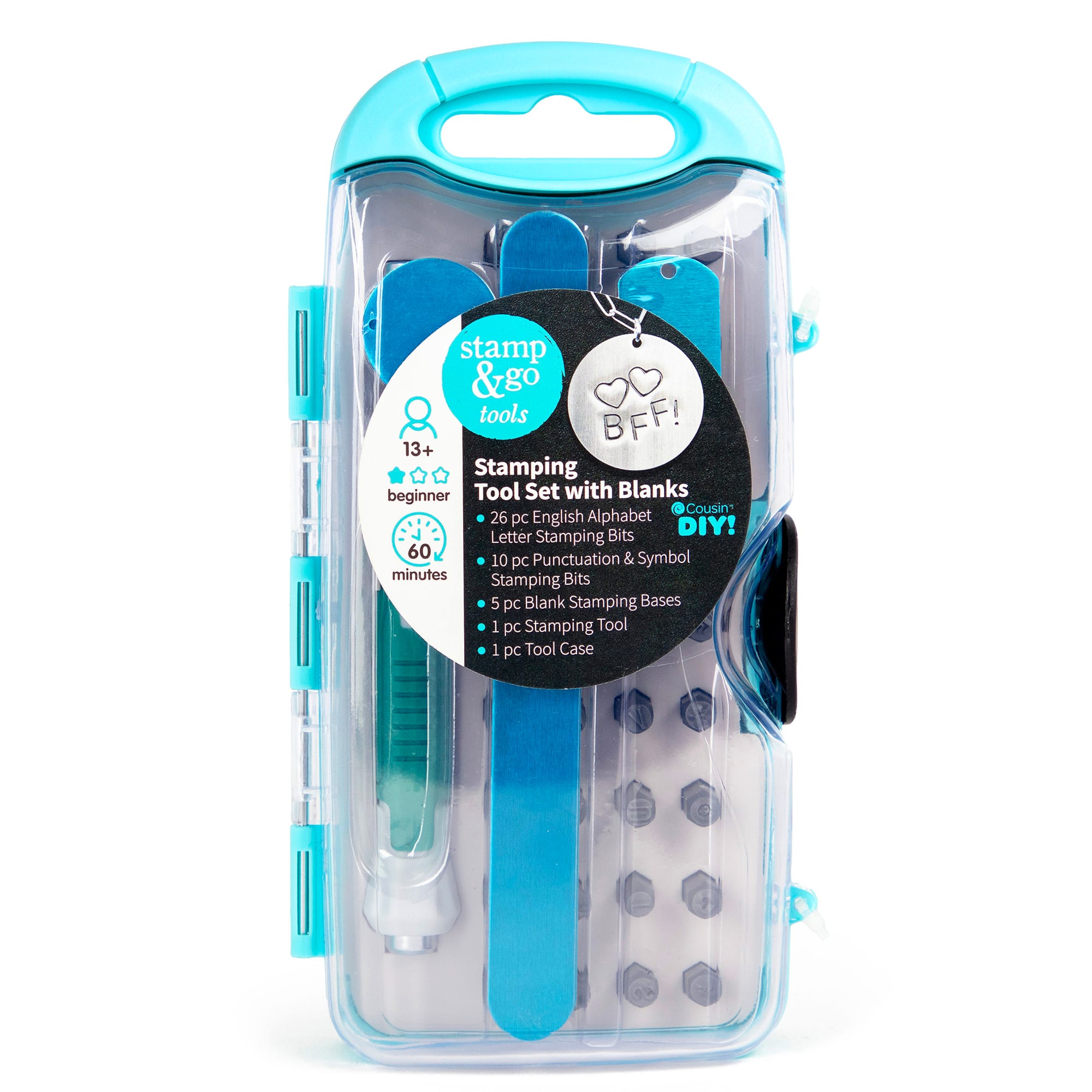 CousinDIY Stamp &#x26; Go Tools Stamping Tool Set with Blanks
