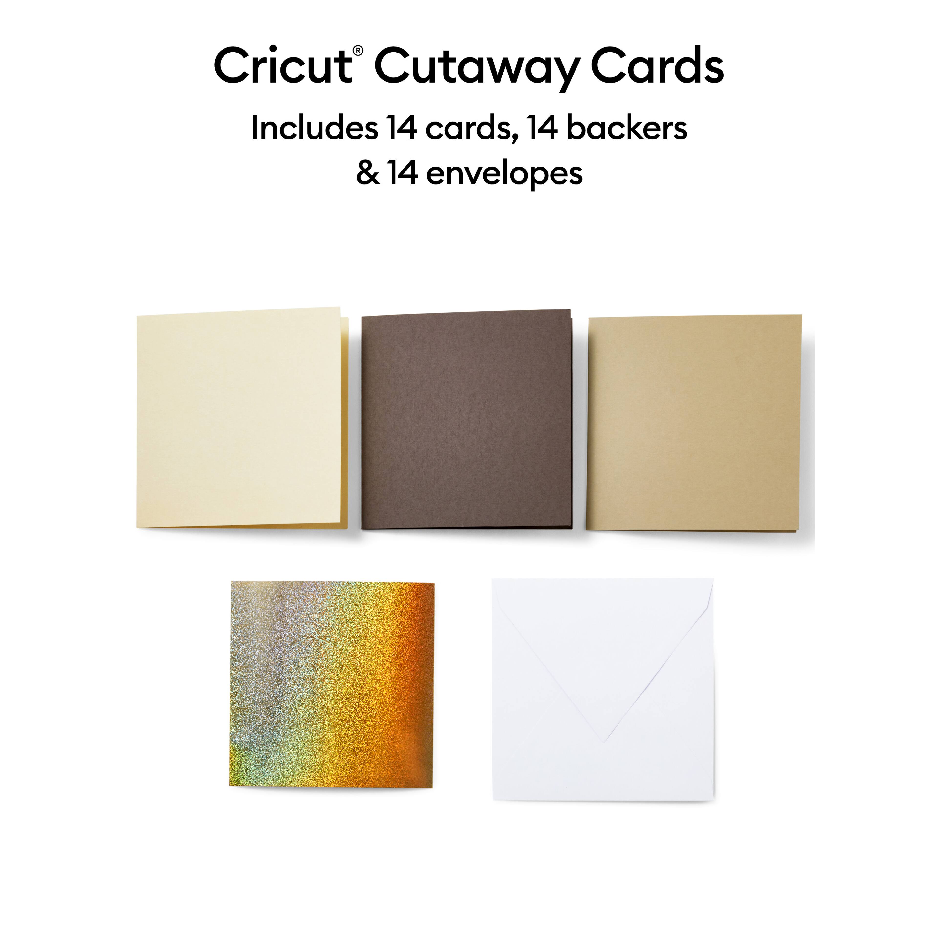 Cricut&#xAE; S40 Cutaway Cards, Neutrals Sampler