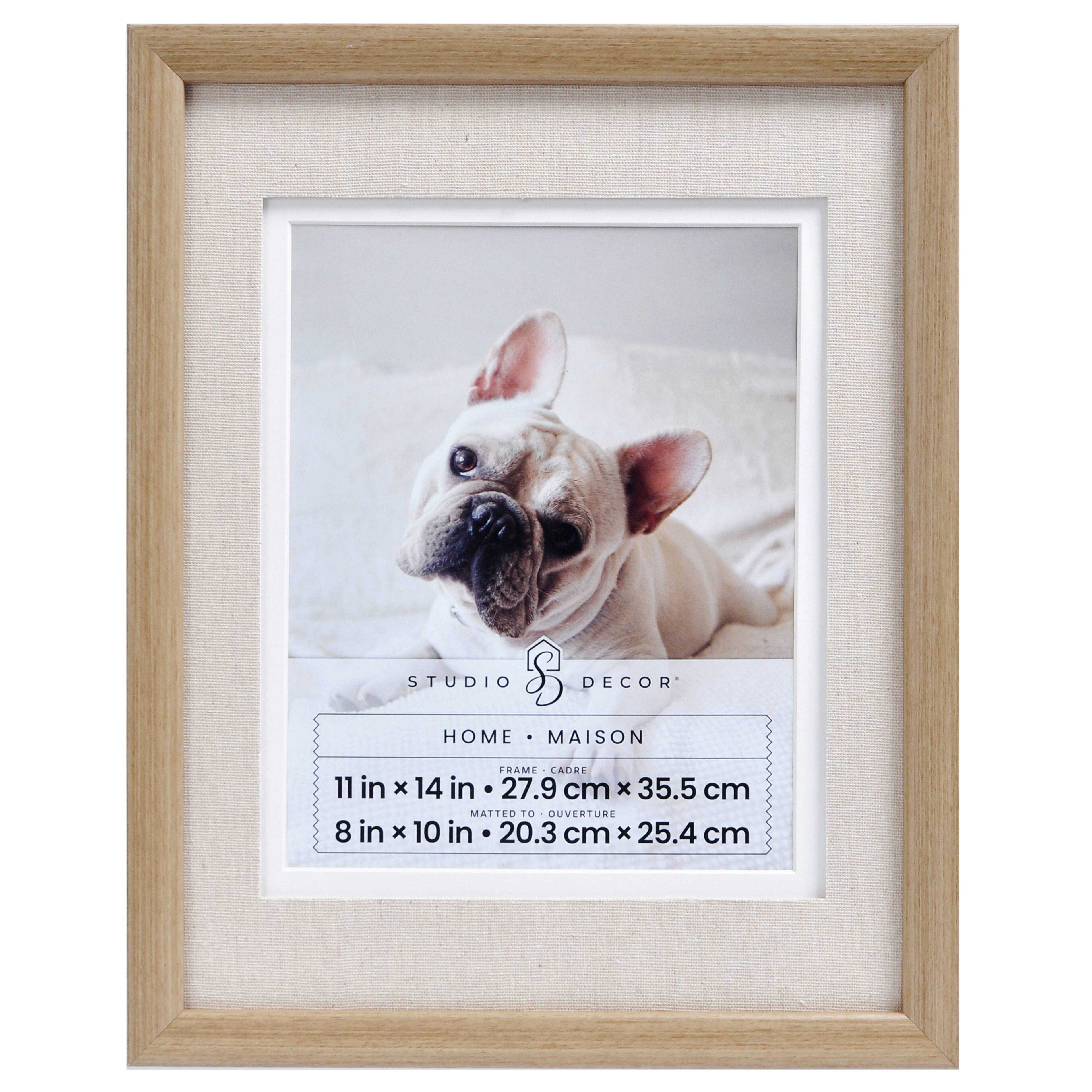 Home Natural Brown Wall Frame with Linen Mat by Studio Décor®