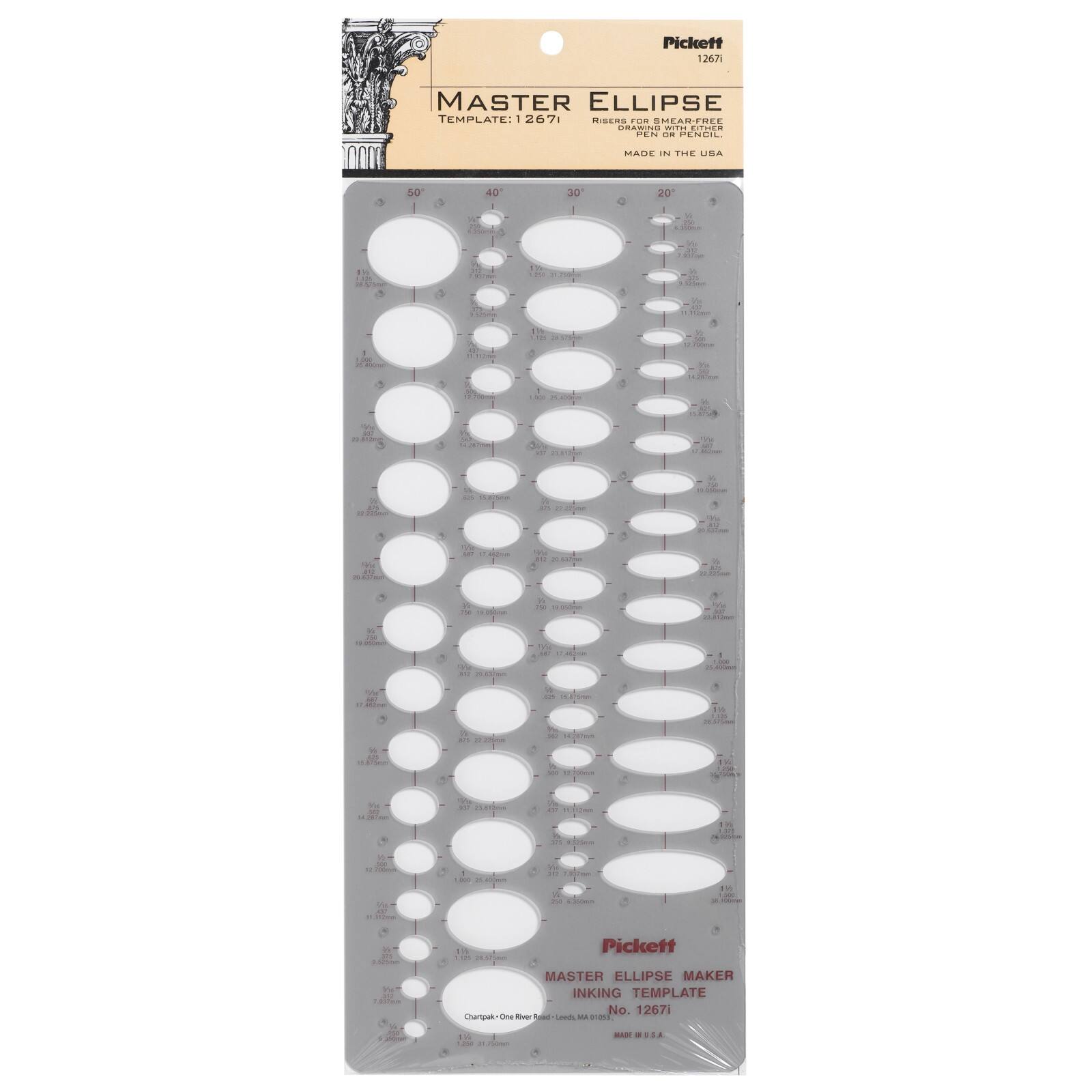 Pickett® Master Ellipse Inking Template