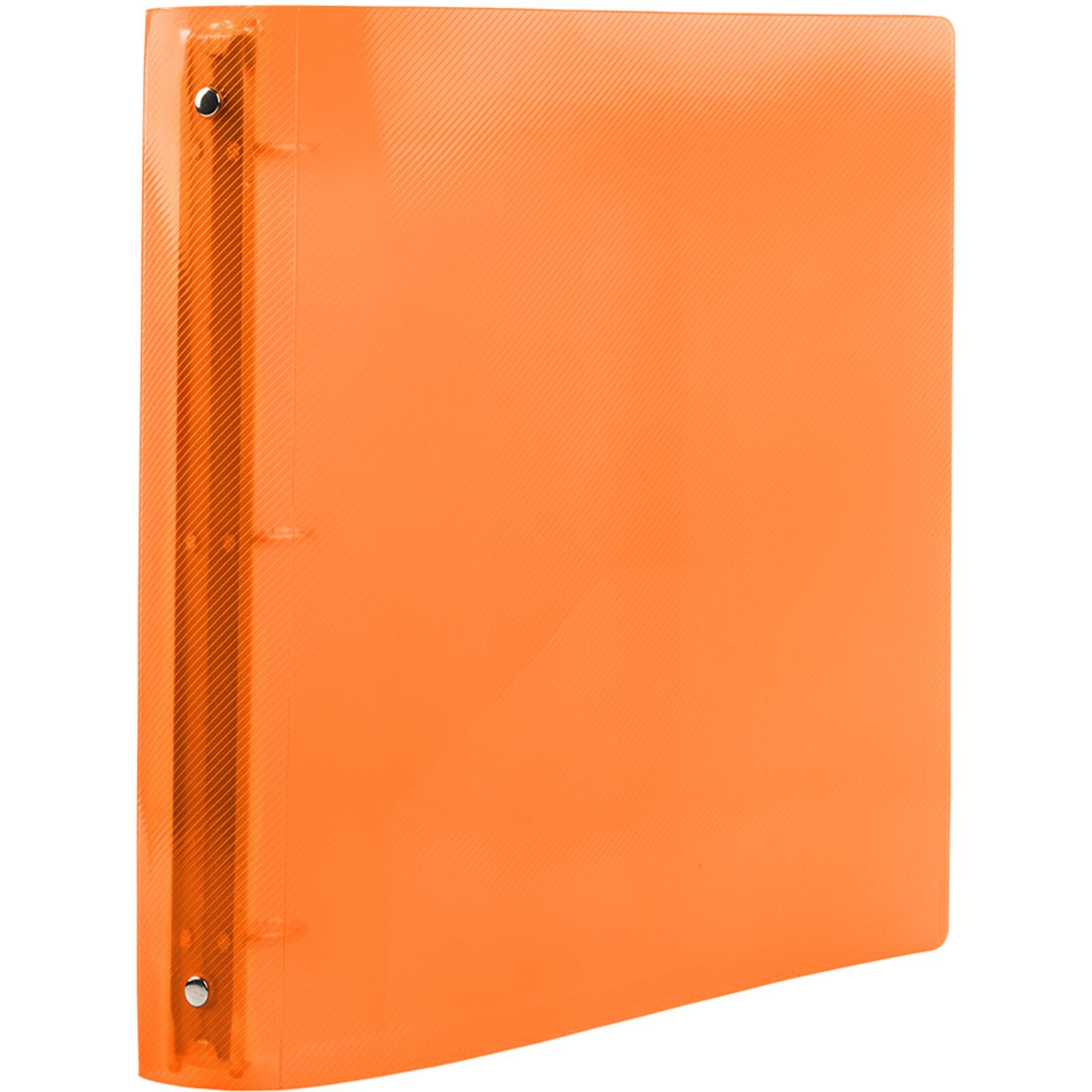 JAM Paper 1.5&#x22; Orange Plastic 3-Ring Binders, 2ct.