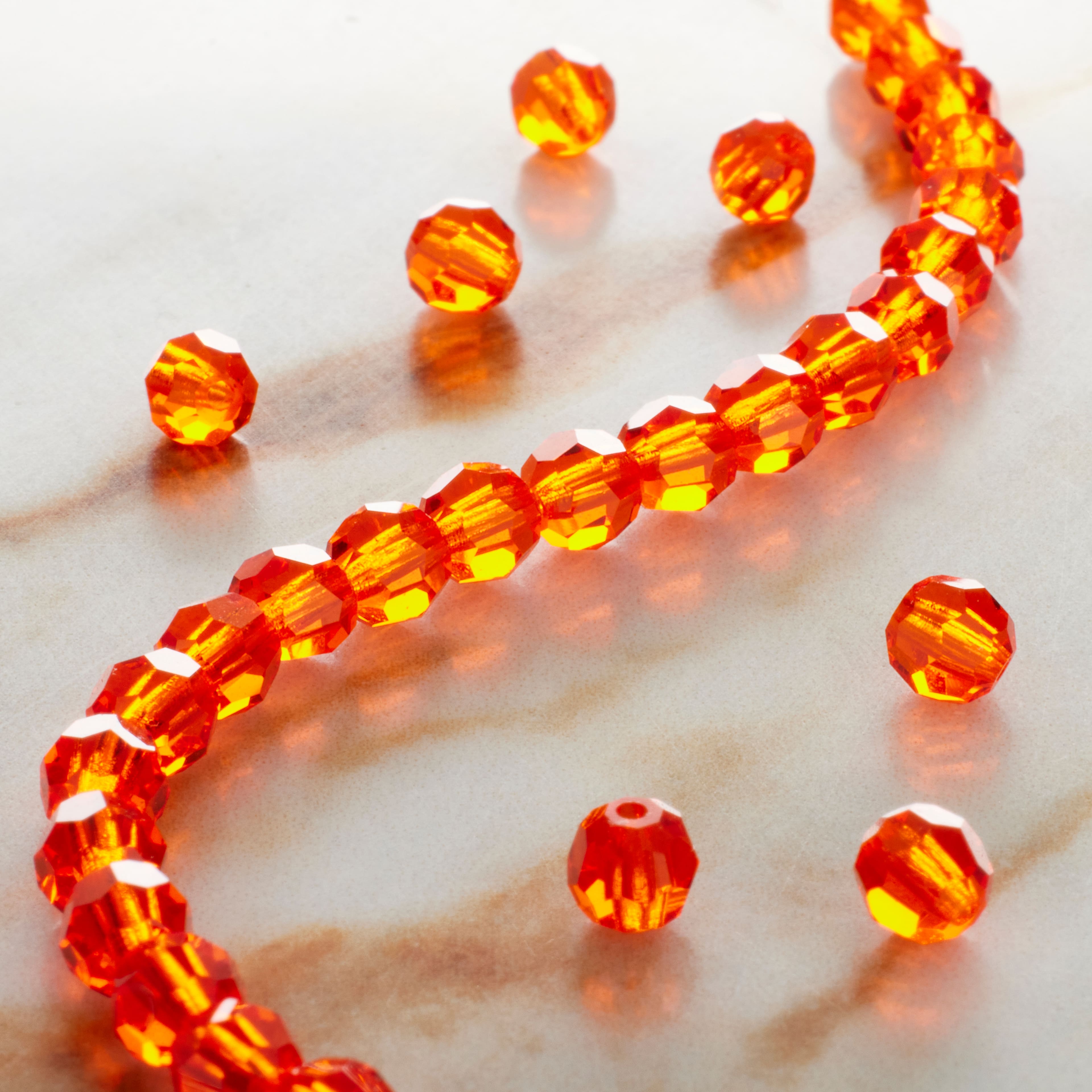 Preciosa Glass Crystal Round Beads, 4mm by Bead Landing&#x2122;