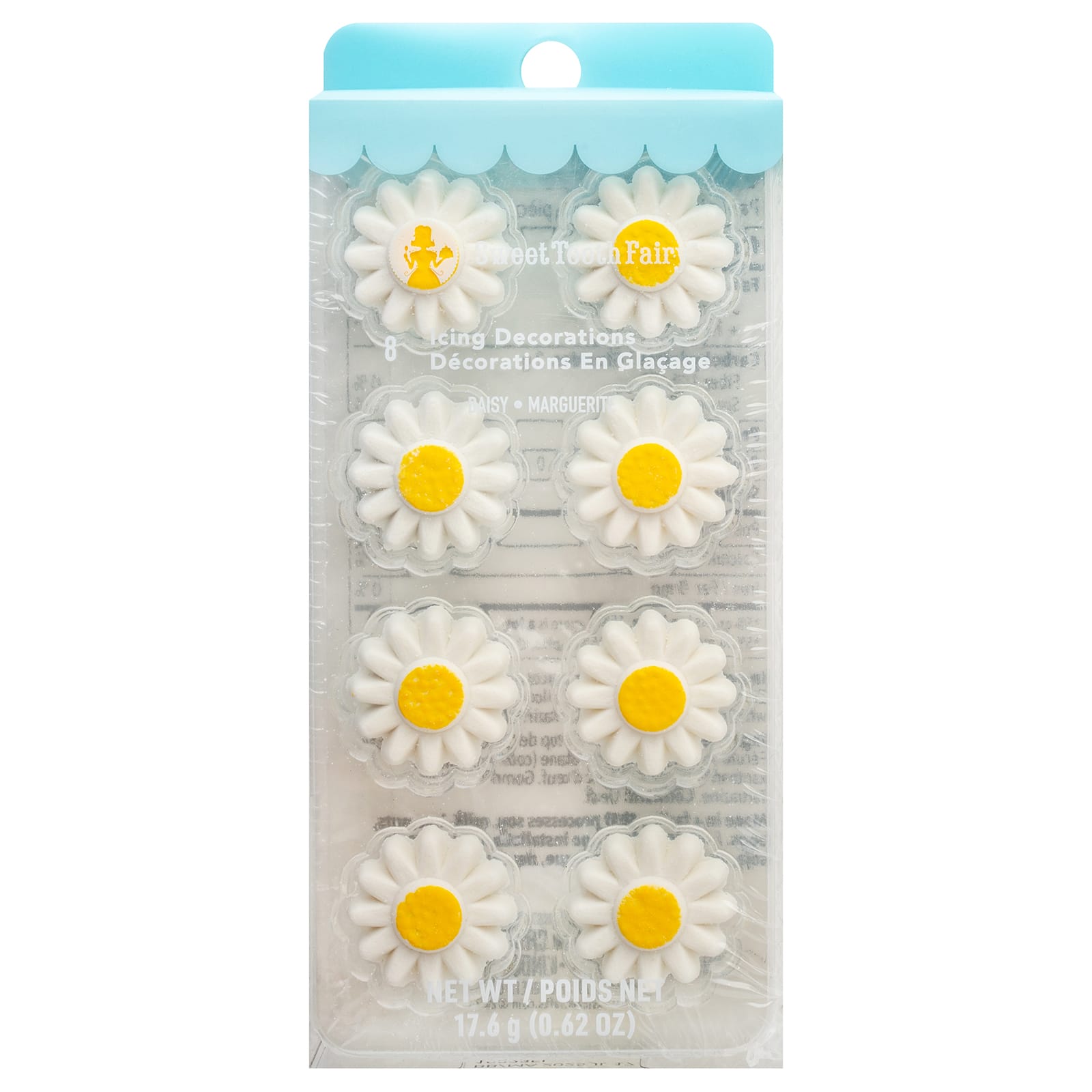 Sweet Tooth Fairy&#xAE; White Daisy Icing Decorations, 8ct.