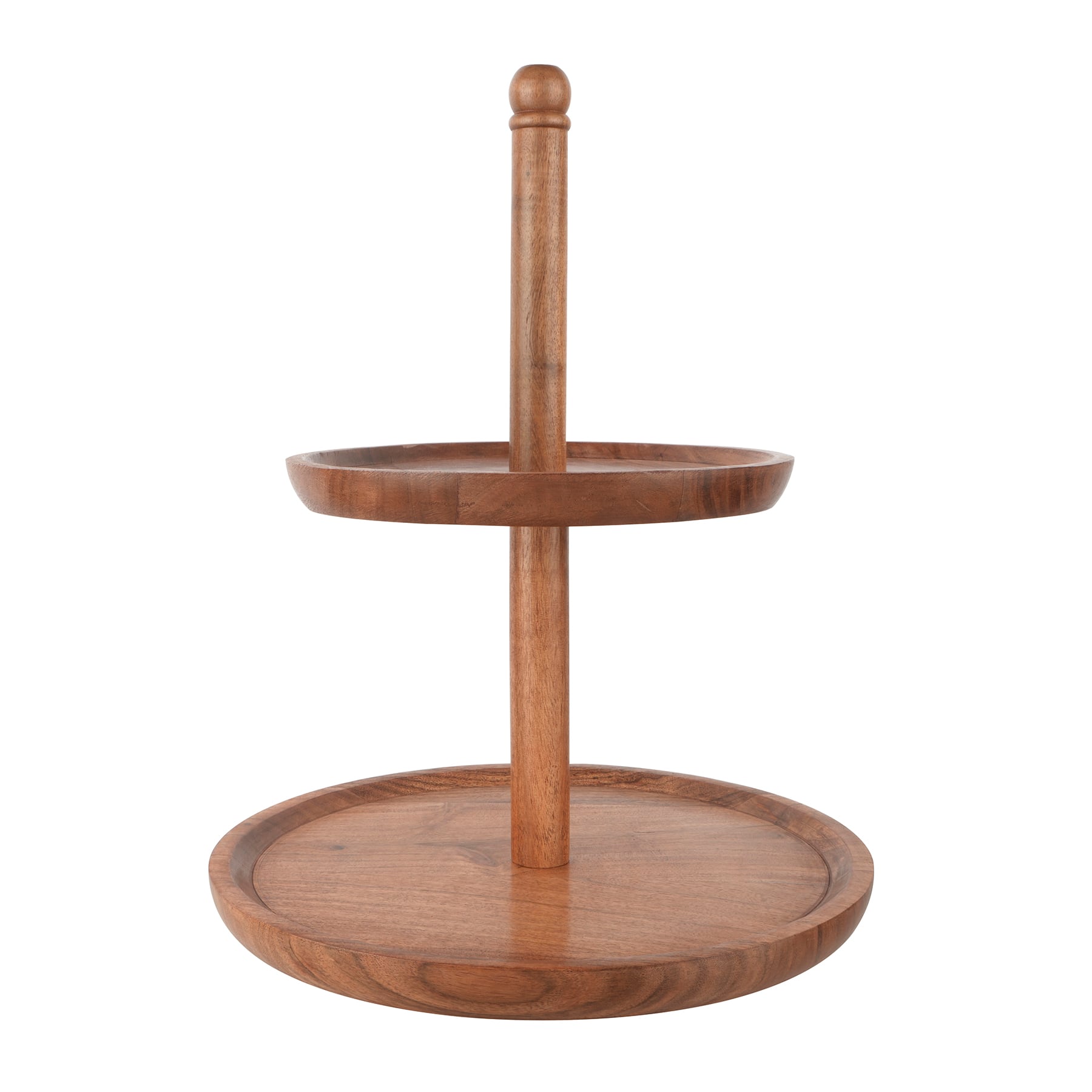 16&#x22; Natural 2-Tier Wooden Tray by Ashland&#xAE;