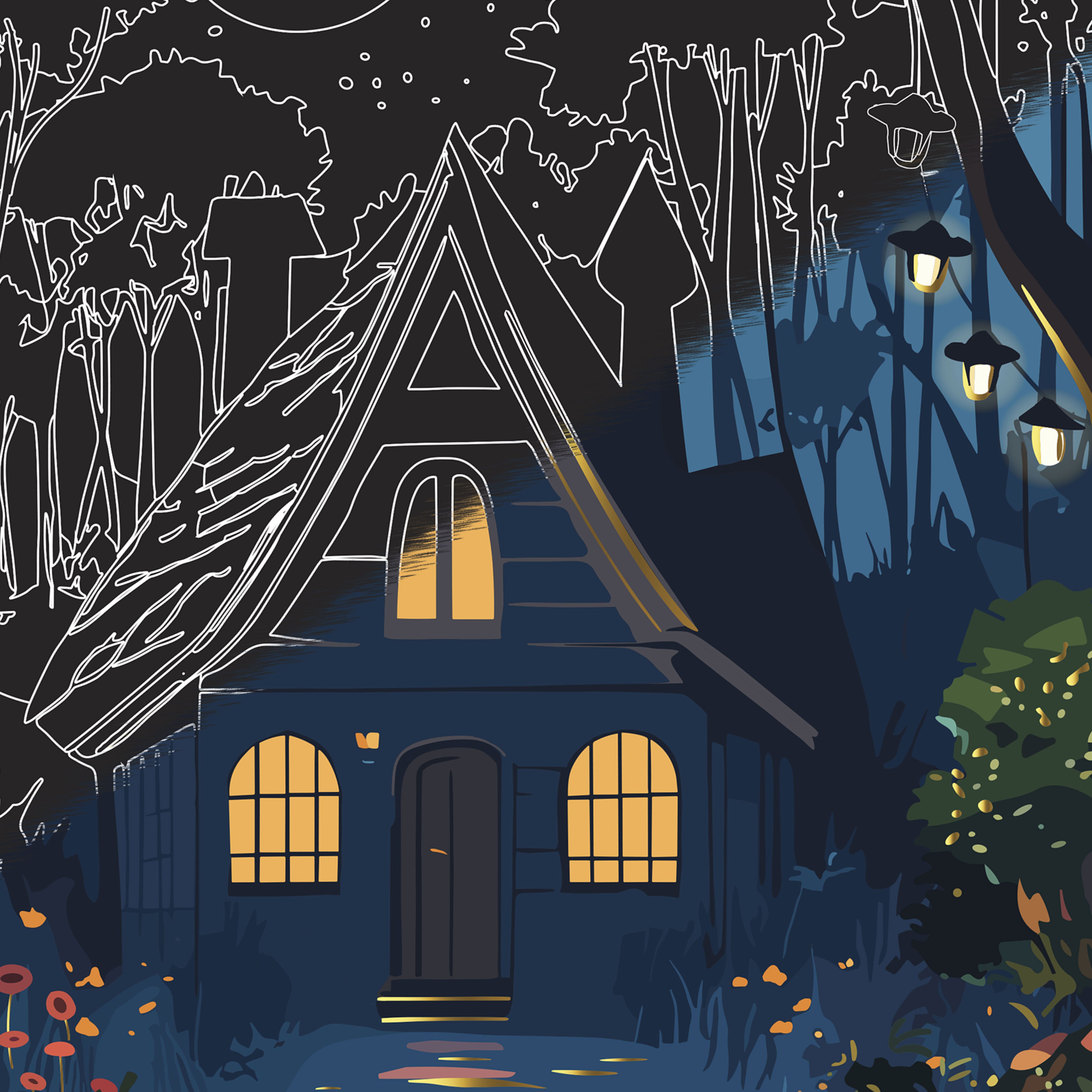 Brea Reese™ 9" x 12" Magical Forest Scratch Art Paper Pad