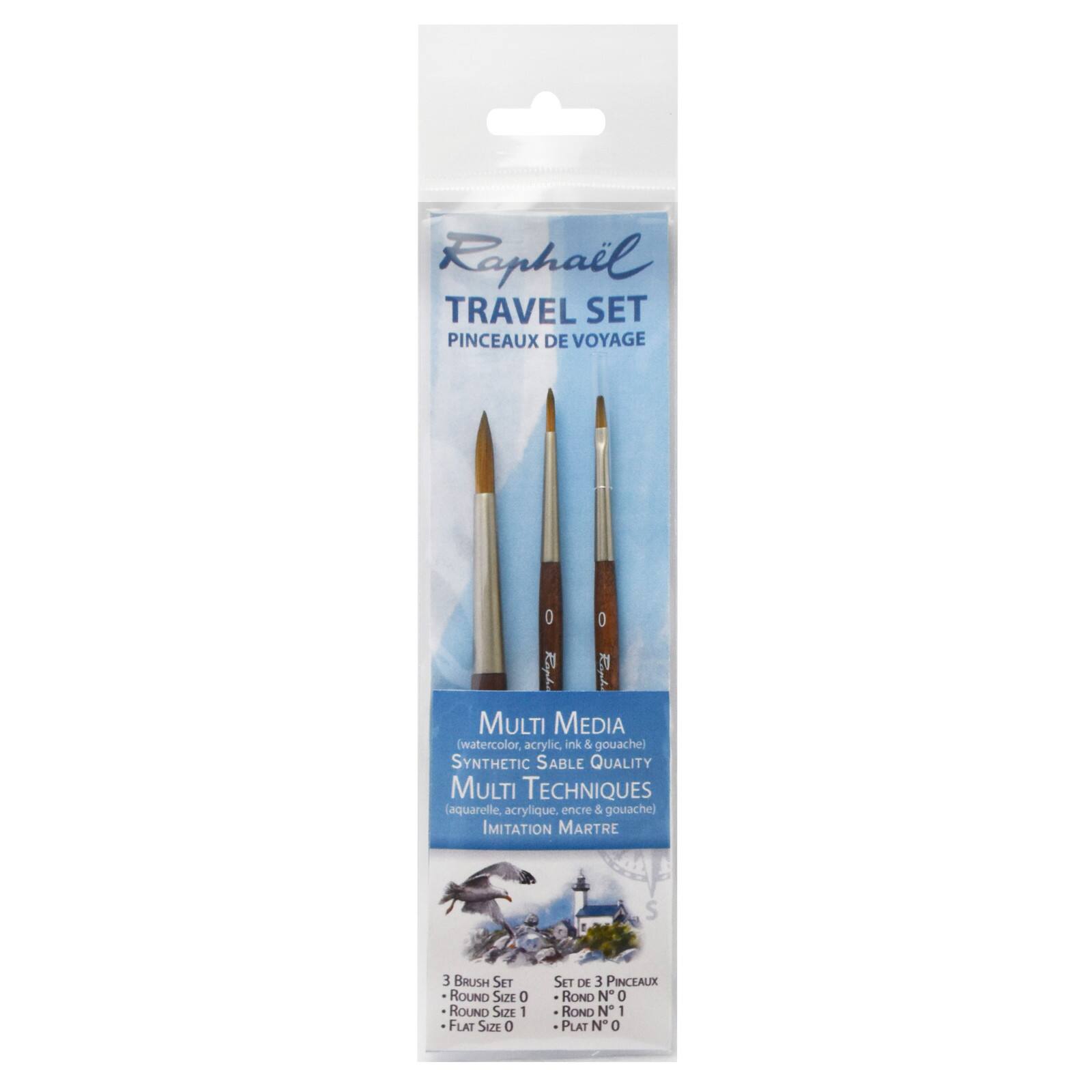 Raphael Precision Travel Mini Brushes - High quality artists paint