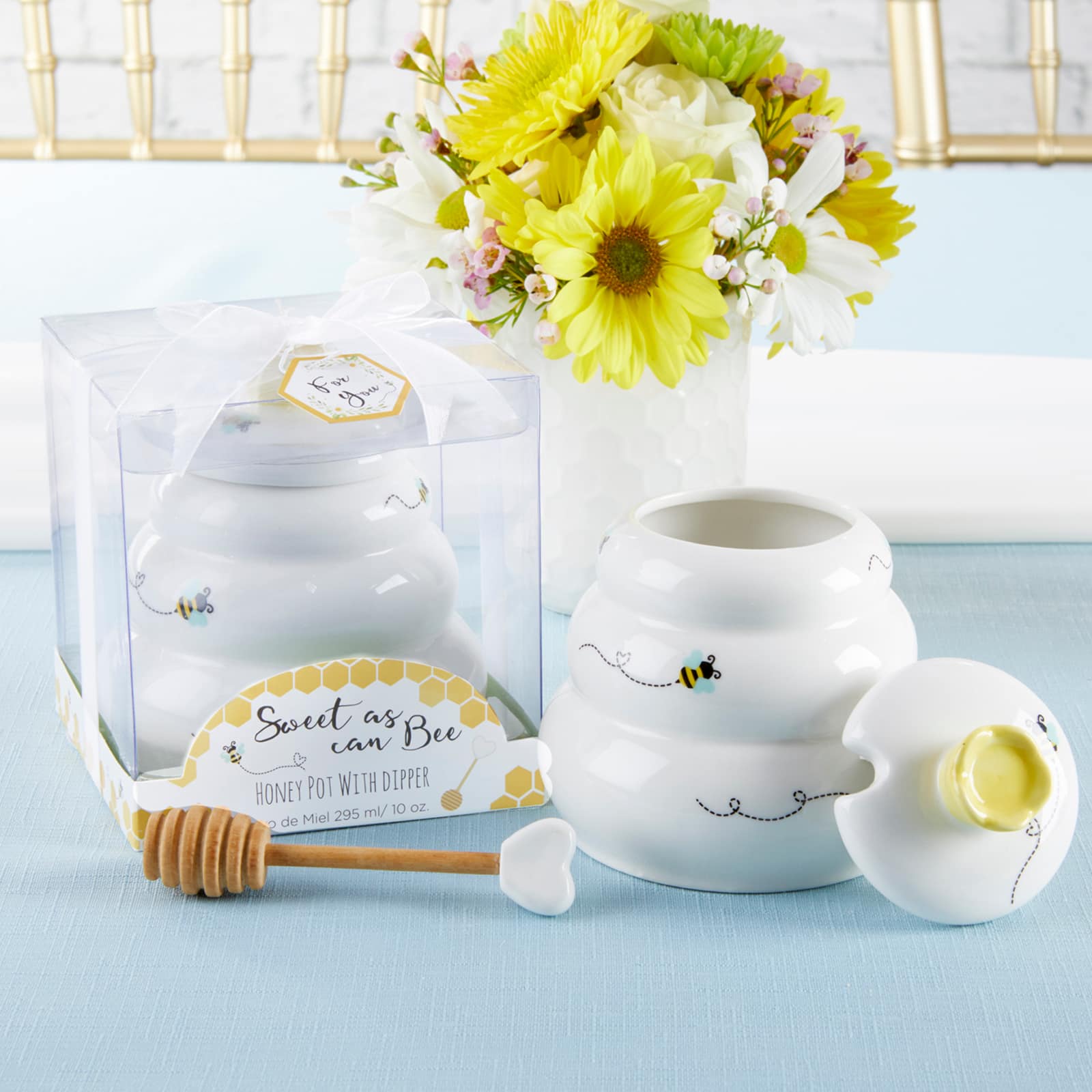 Kate Aspen® Sweet As Can Bee Ceramic Honey Pot