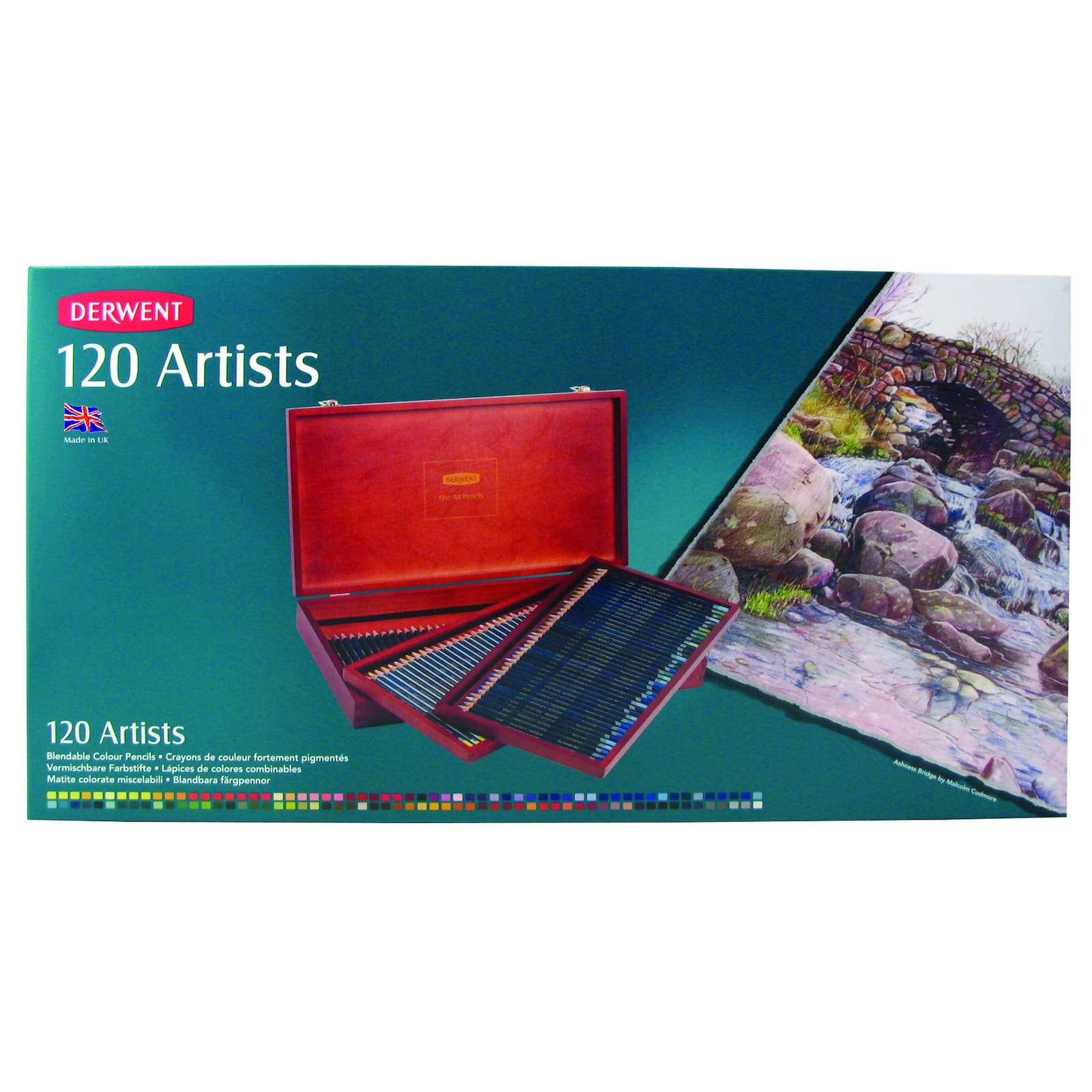 Derwent&#xAE; Artists Pencil Collections 120 Color Wood Box Set