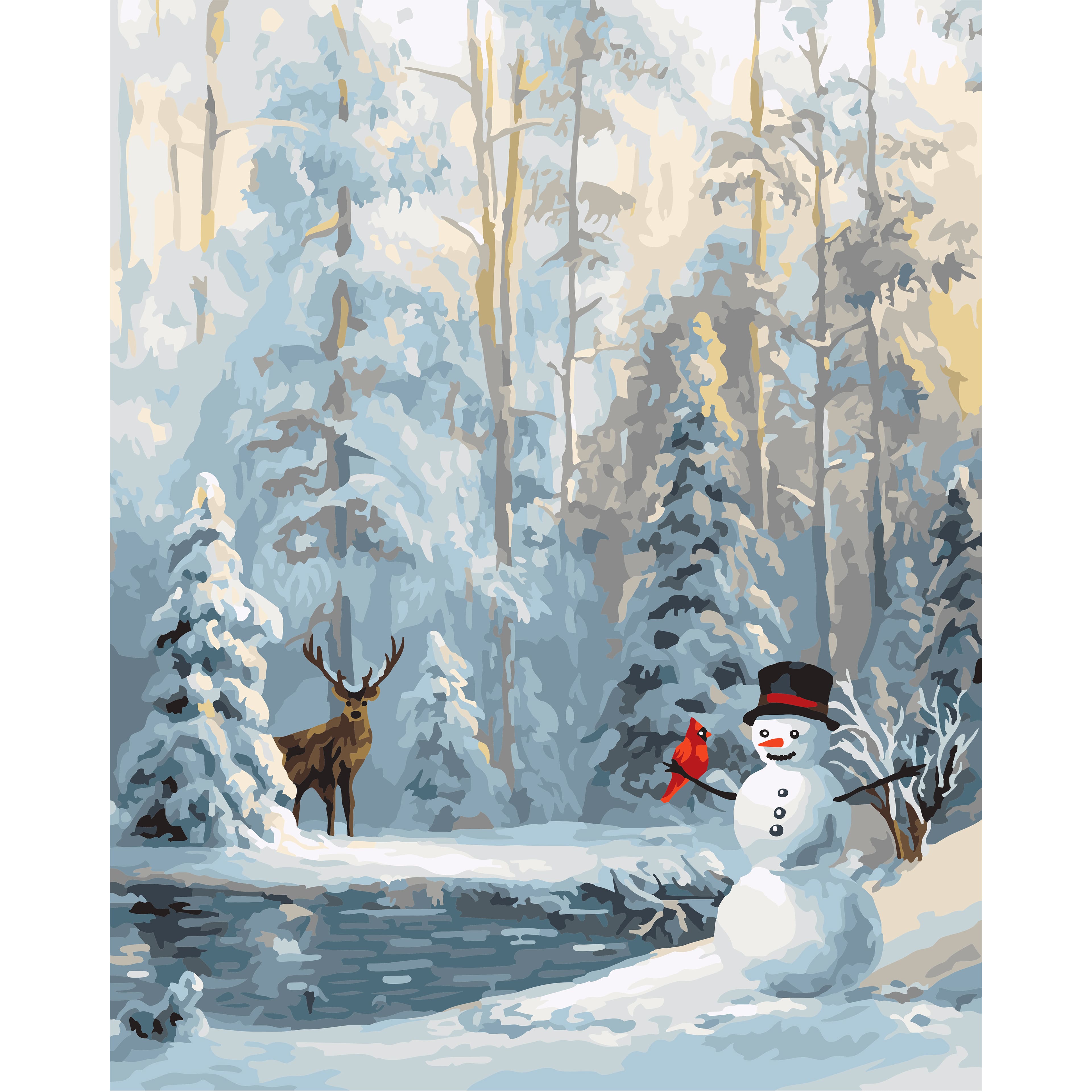 Winter Forest Christmas Paint by Number Kit by Artist&#x27;s Loft&#xAE;