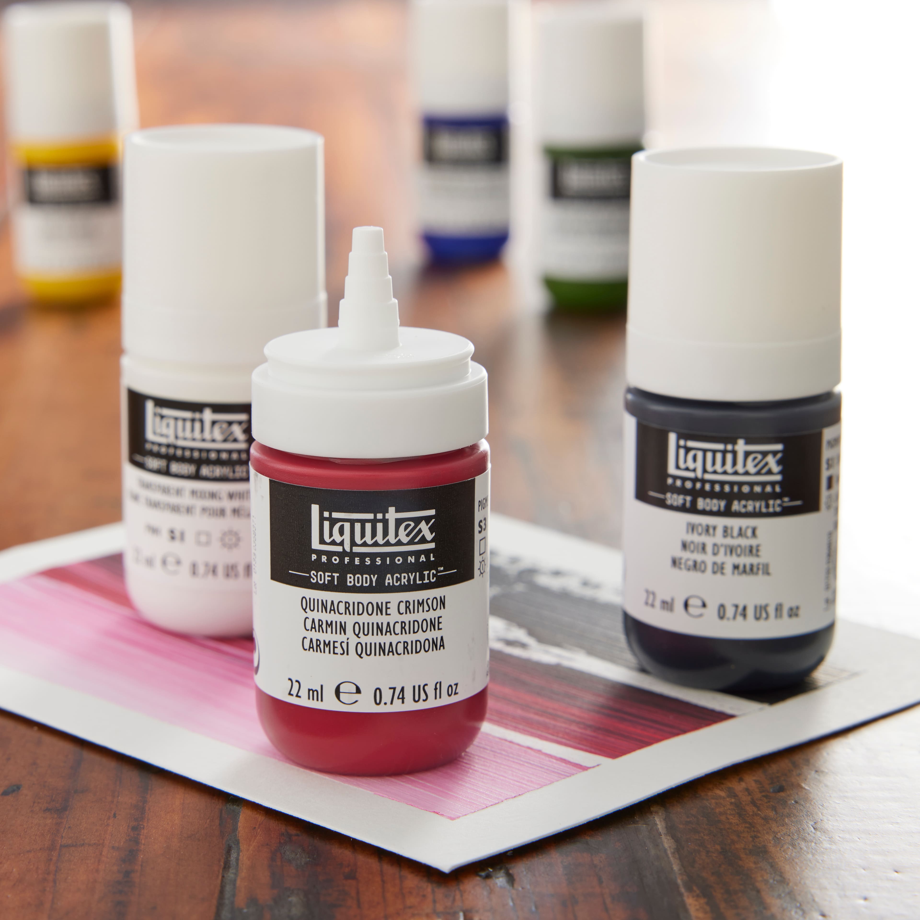 Liquitex Professional Soft Body Acrylic Paint, 6 x 22ml (0.74-oz), Mixing  Set