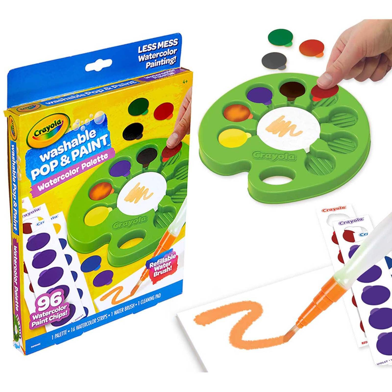 Crayola&#xAE; Pop &#x26; Paint Washable Watercolor Palette