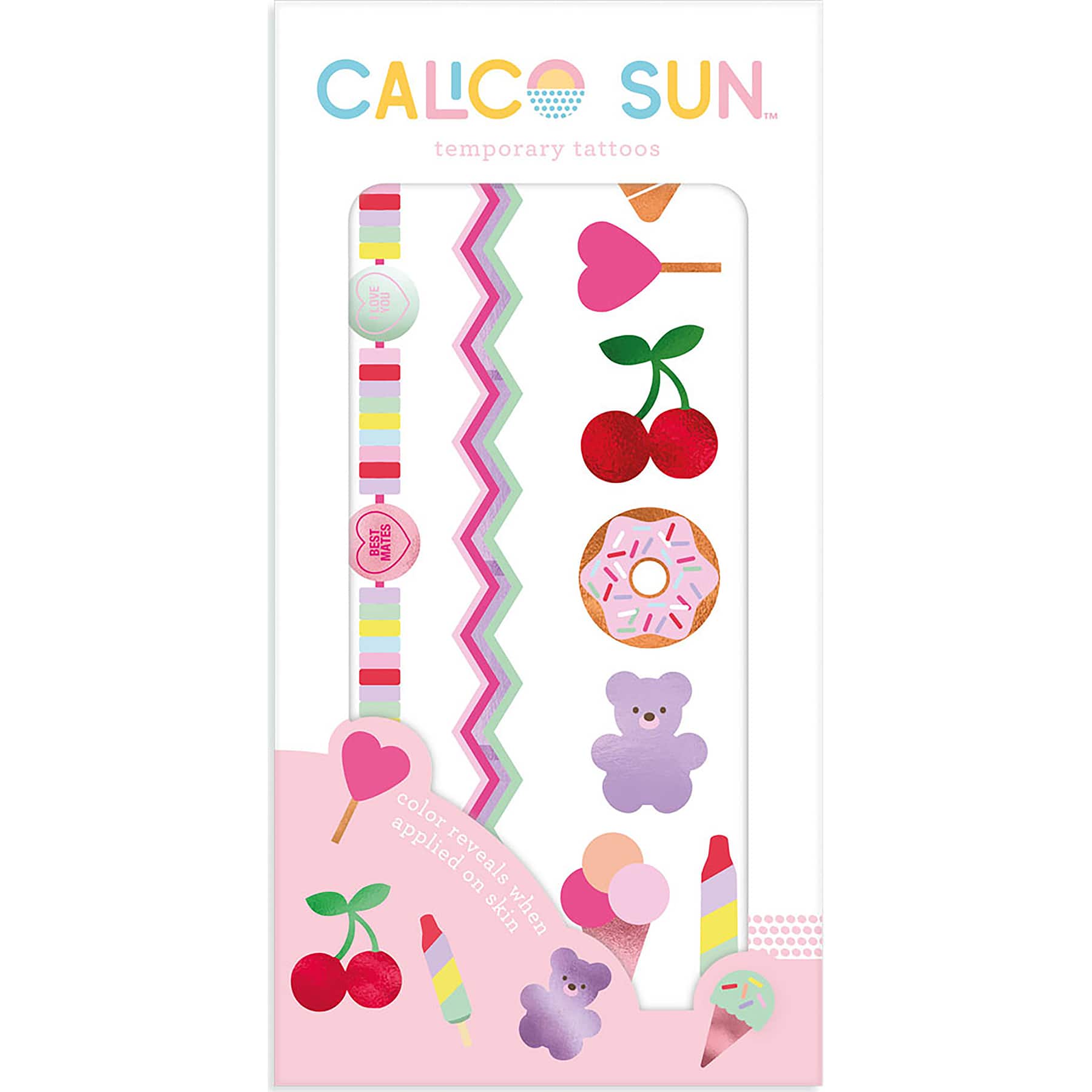 Calico Sun&#x2122; Lolly Temporary Tattoos