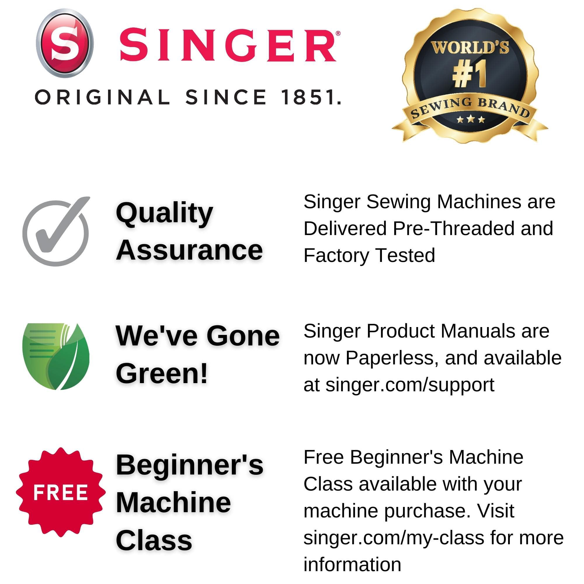 Singer 64s Heavy-duty Sewing Machine With 110 Stitch Applications, Pack Of  Needles, Bobbins, Seam Ripper, Zipper Foot, Built-in Needle Threader, Gray  : Target