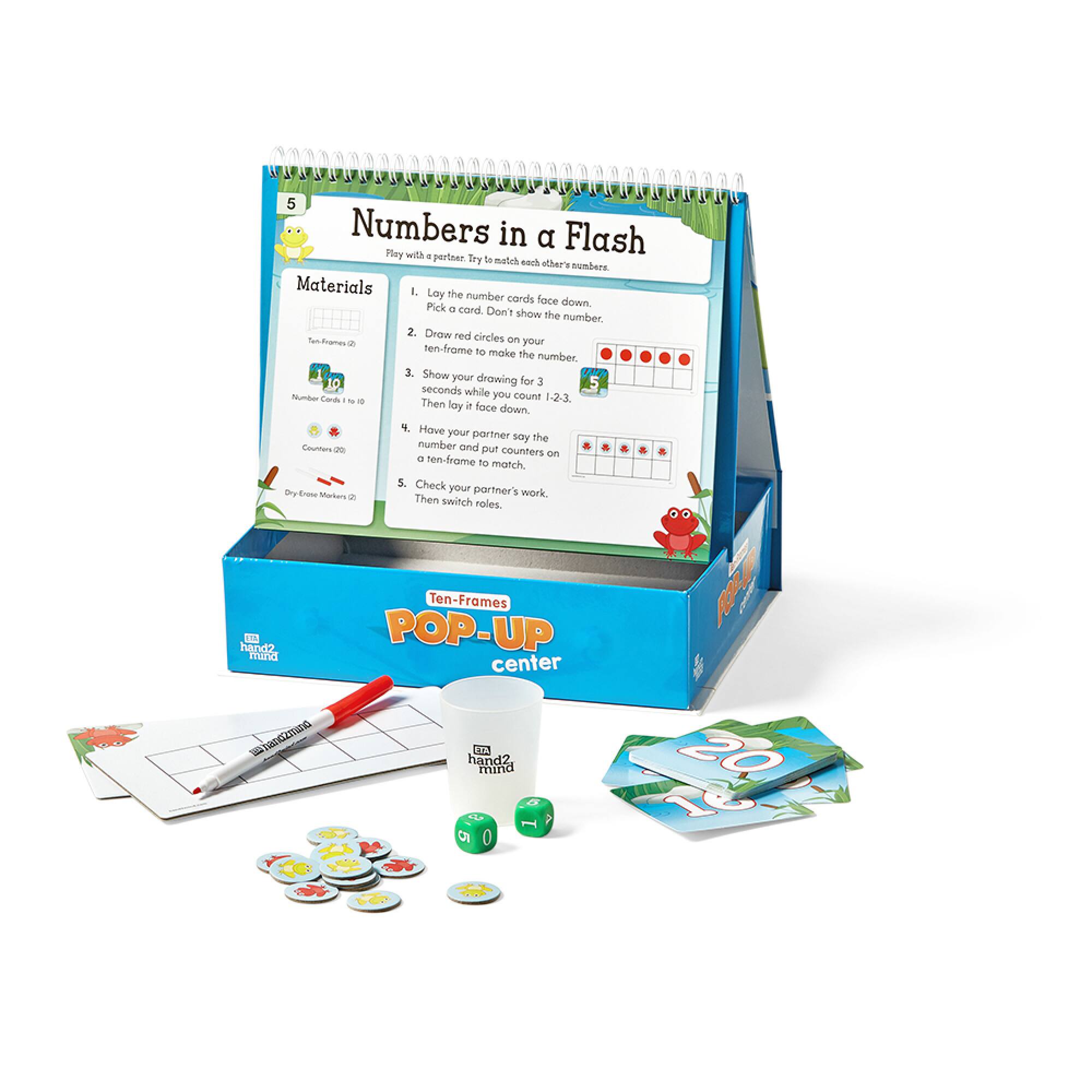 hand2mind® Ten Frame Pop-Up Center Math Games