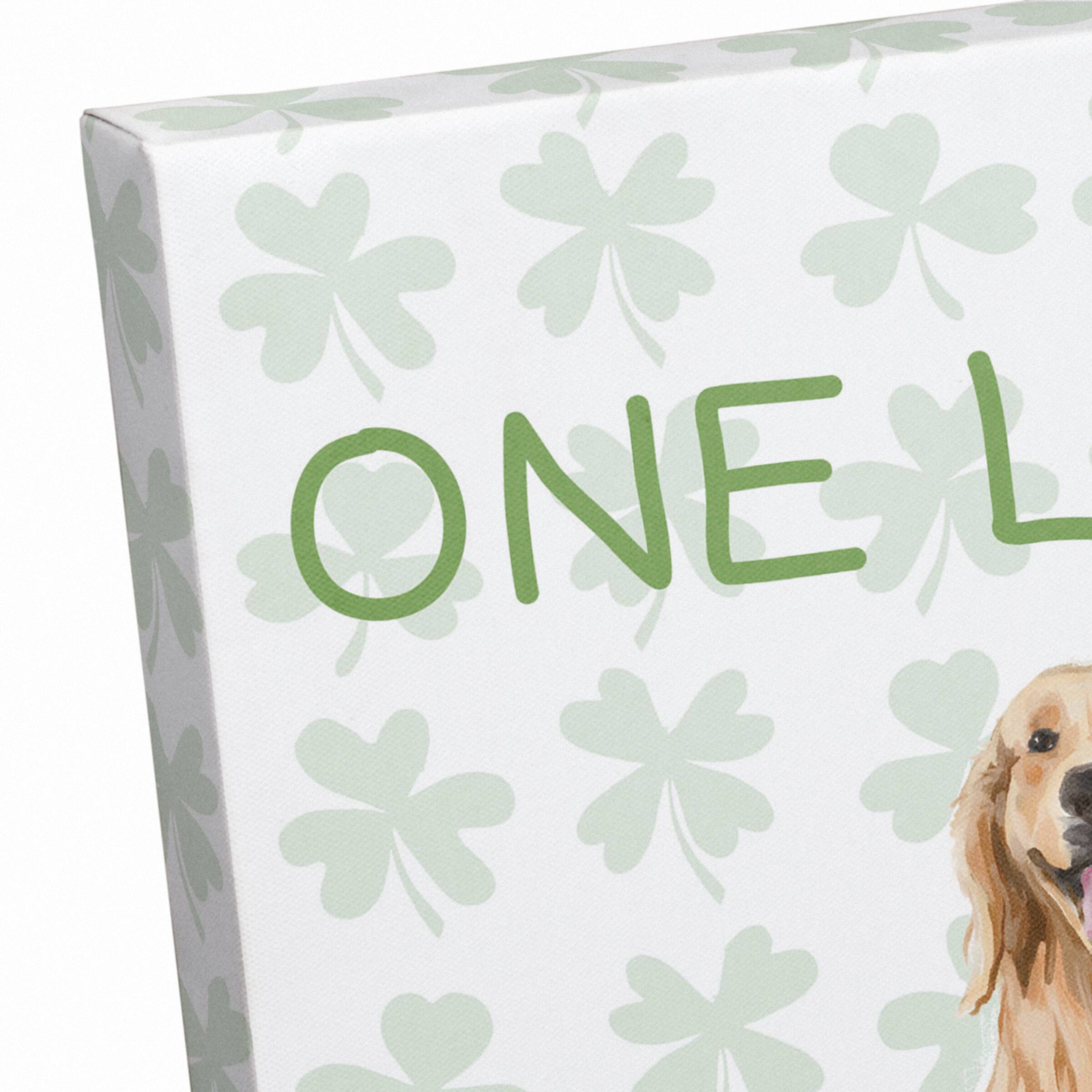 One Lucky Dad 11" x 14" Canvas Wall Art