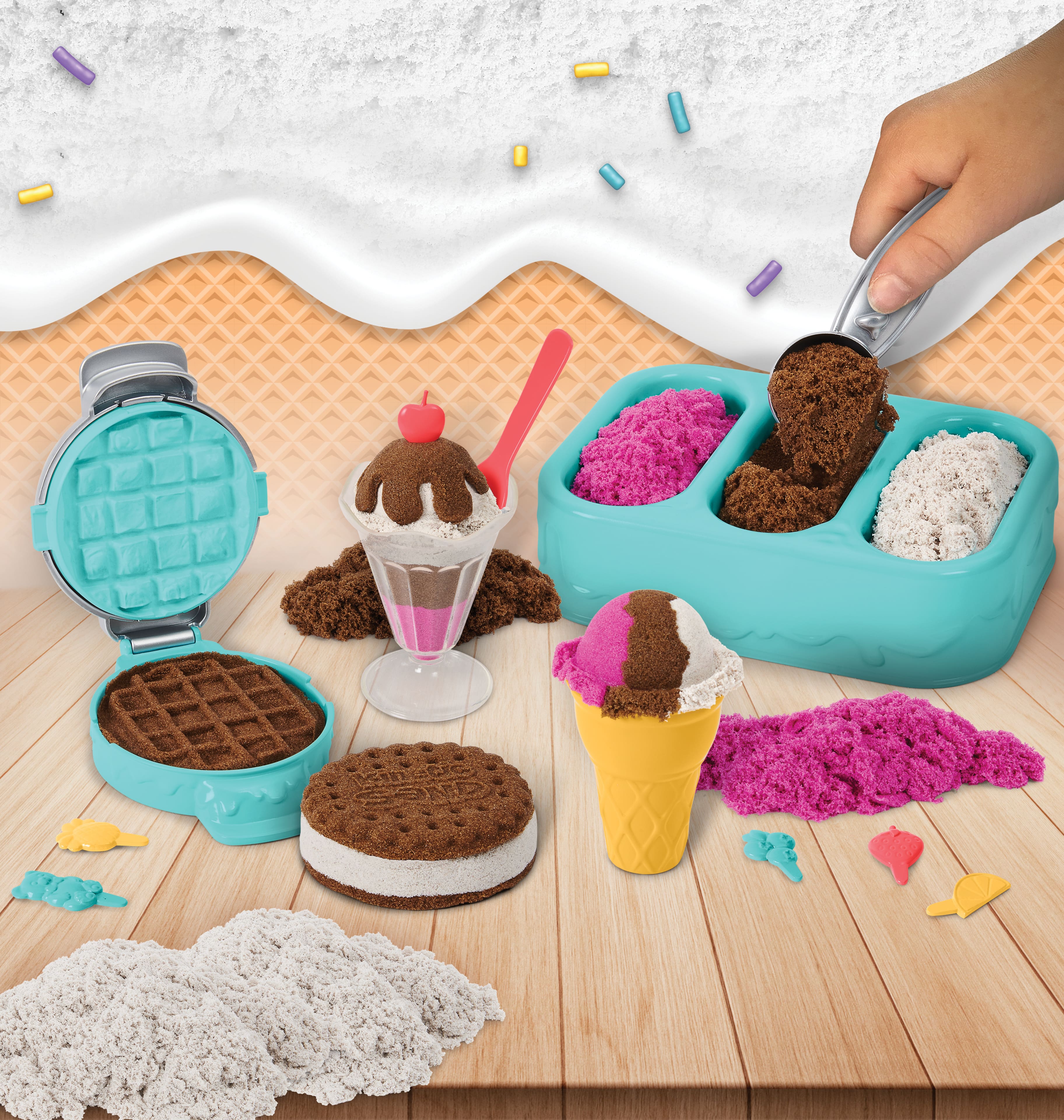 Kinetic Sand&#x2122; Ice Cream Treats Scented Playset