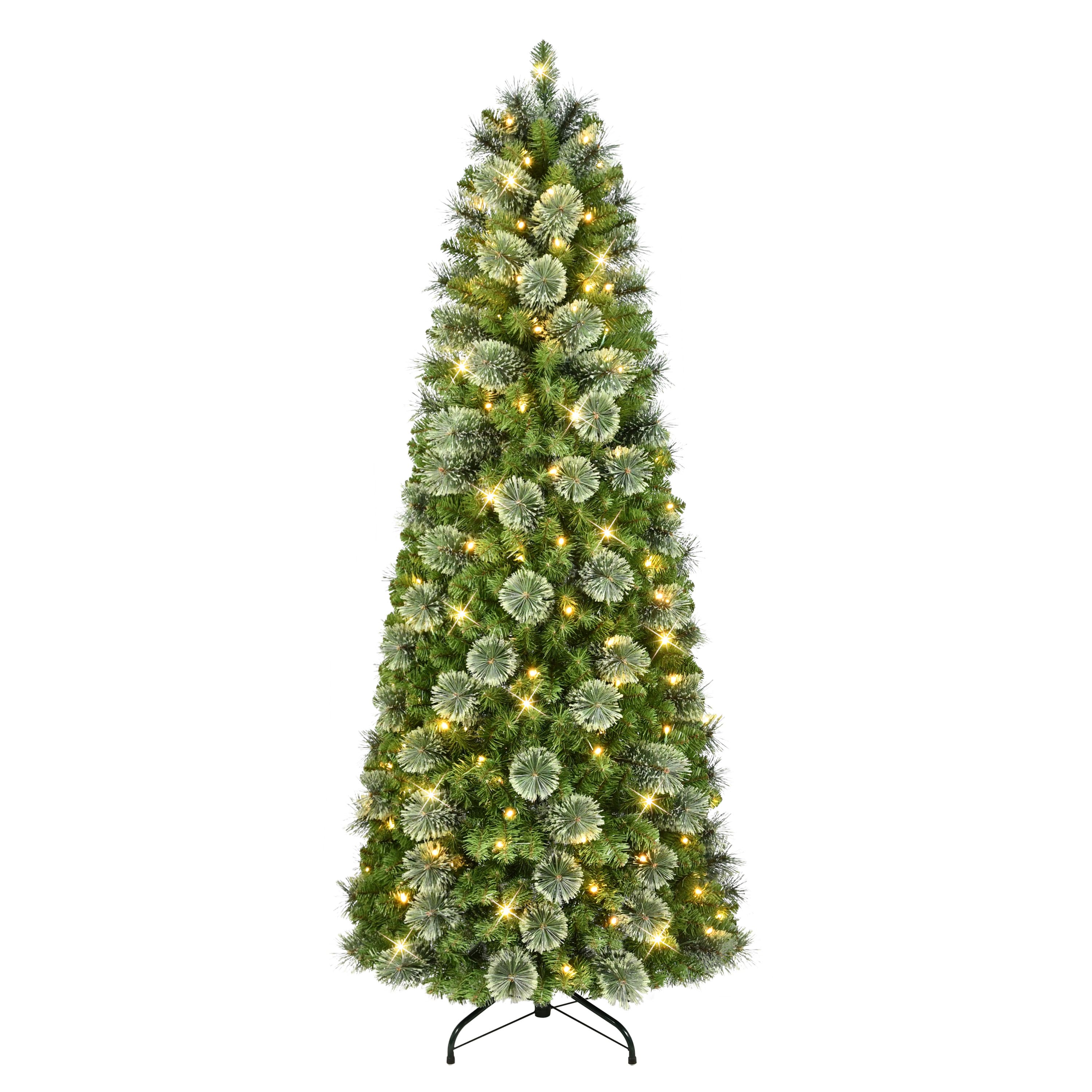 6ft. Pre-Lit Pop-Up Collapsible Aritficial Christmas Tree, Warm White LED Lights