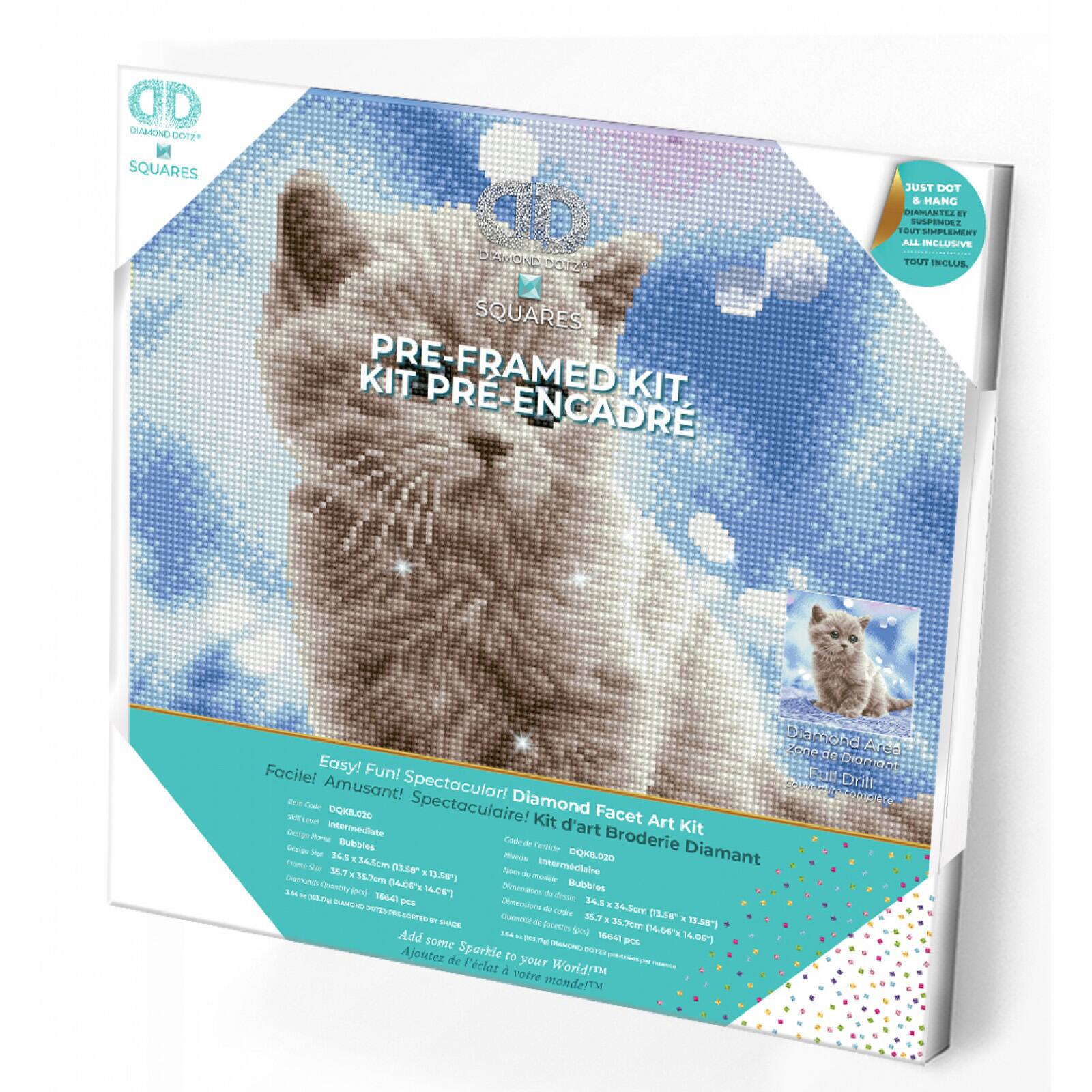 Diamond Dotz® Intermediate Bubbles Pre-Framed Diamond Painting Kit