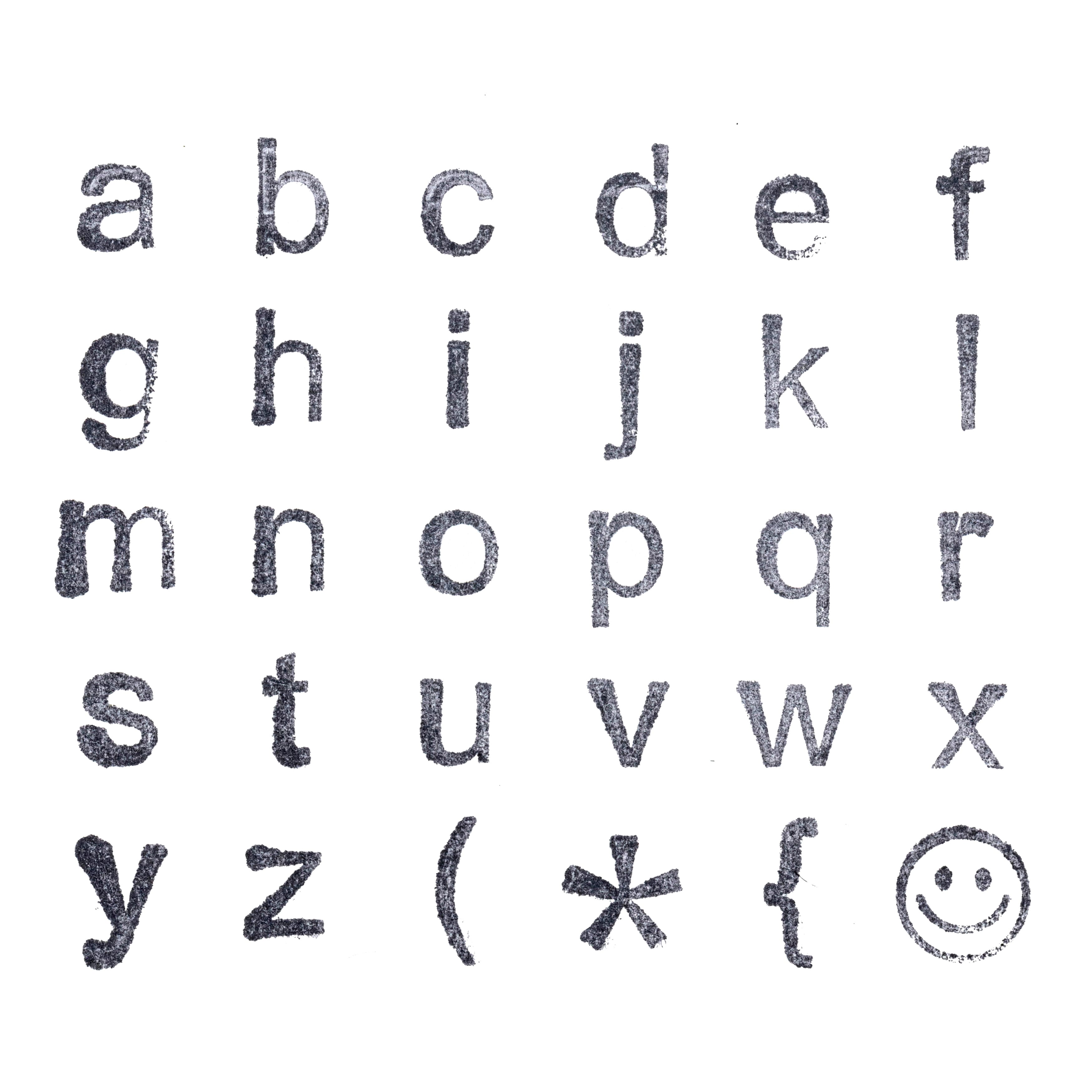 6 Pack: Small Lowercase Alphabet Wood Stamp Set by Recollections™