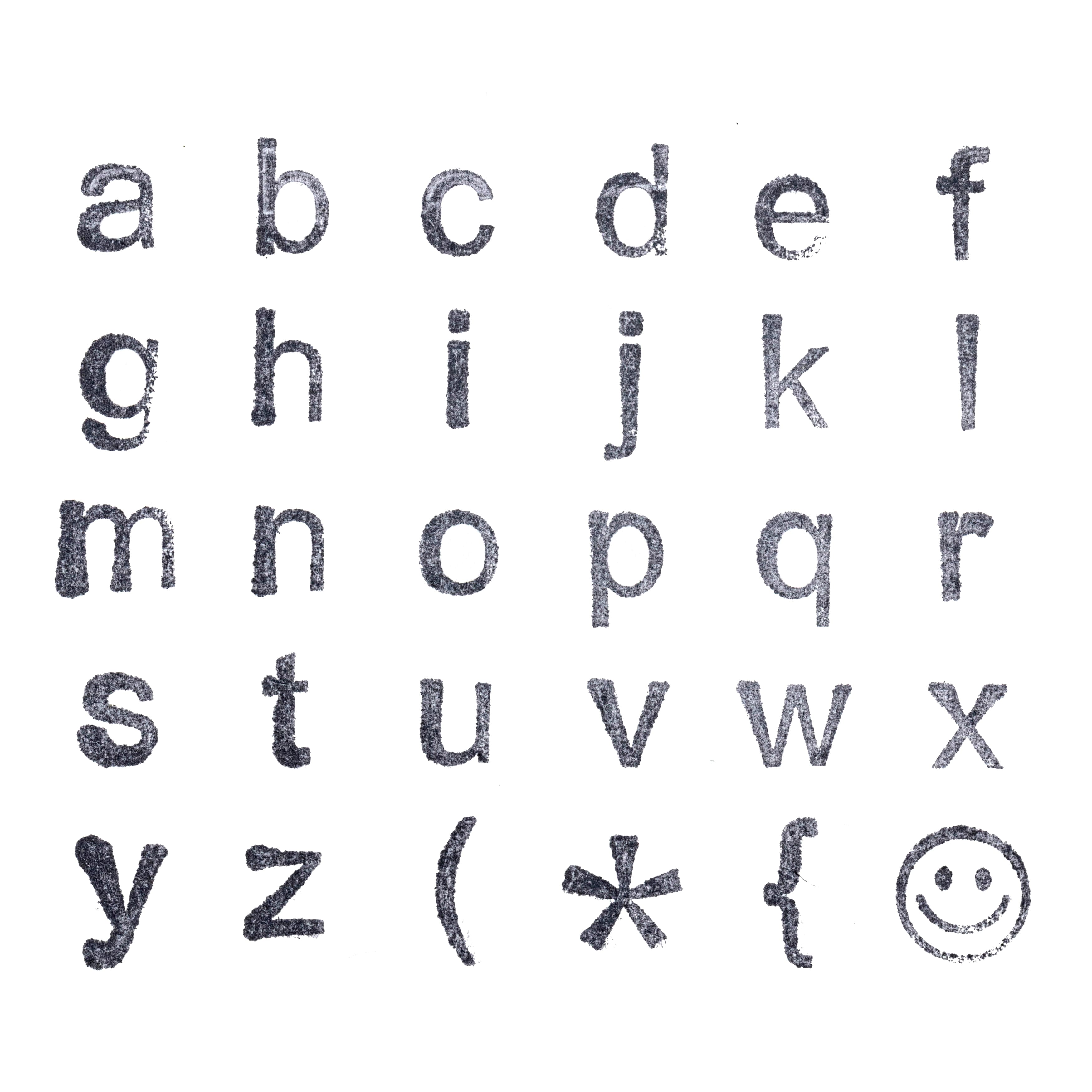 6 Pack: Small Lowercase Alphabet Wood Stamp Set by Recollections&#x2122;