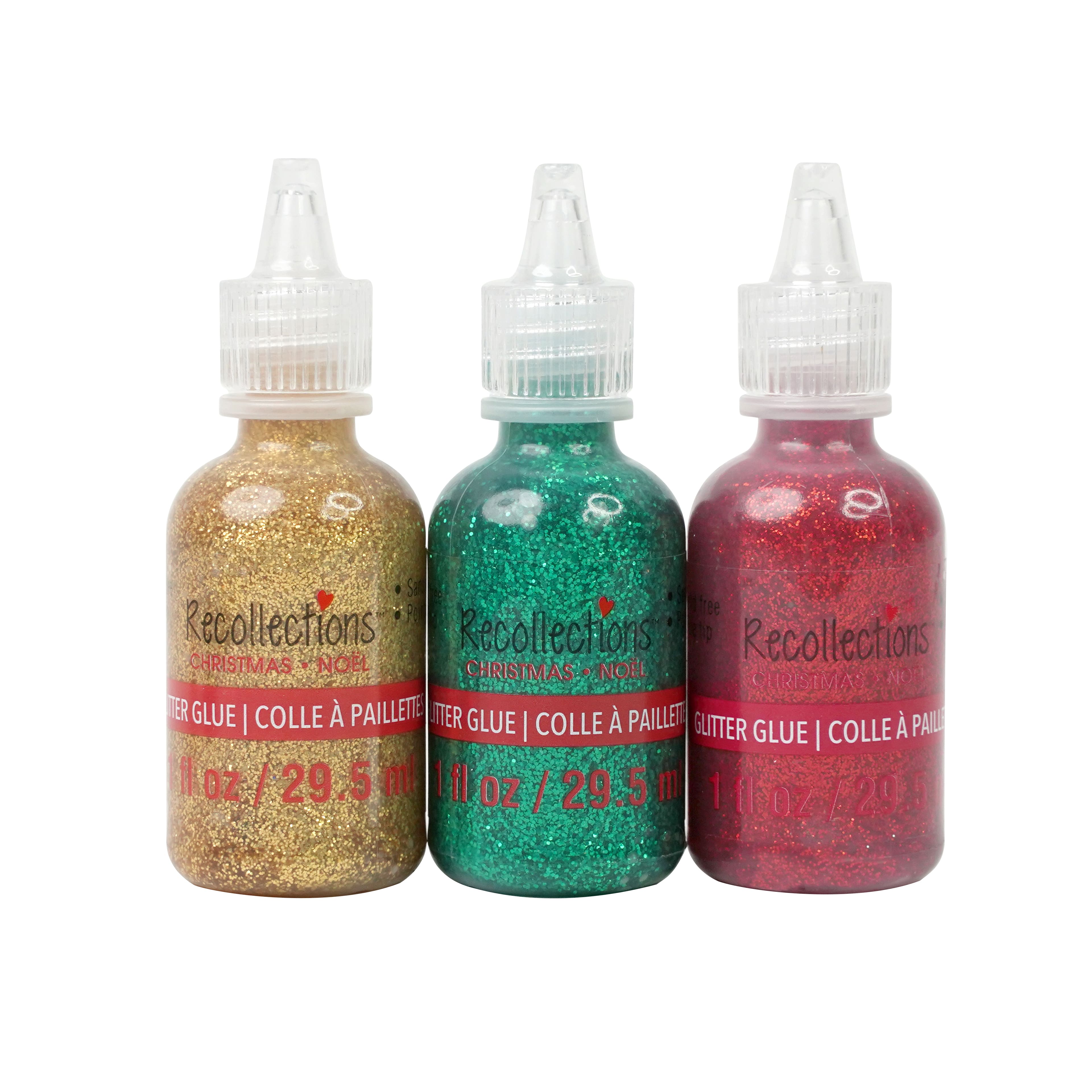 1oz. Festive Mix Glitter Glue, 3ct. by Recollections&#x2122;