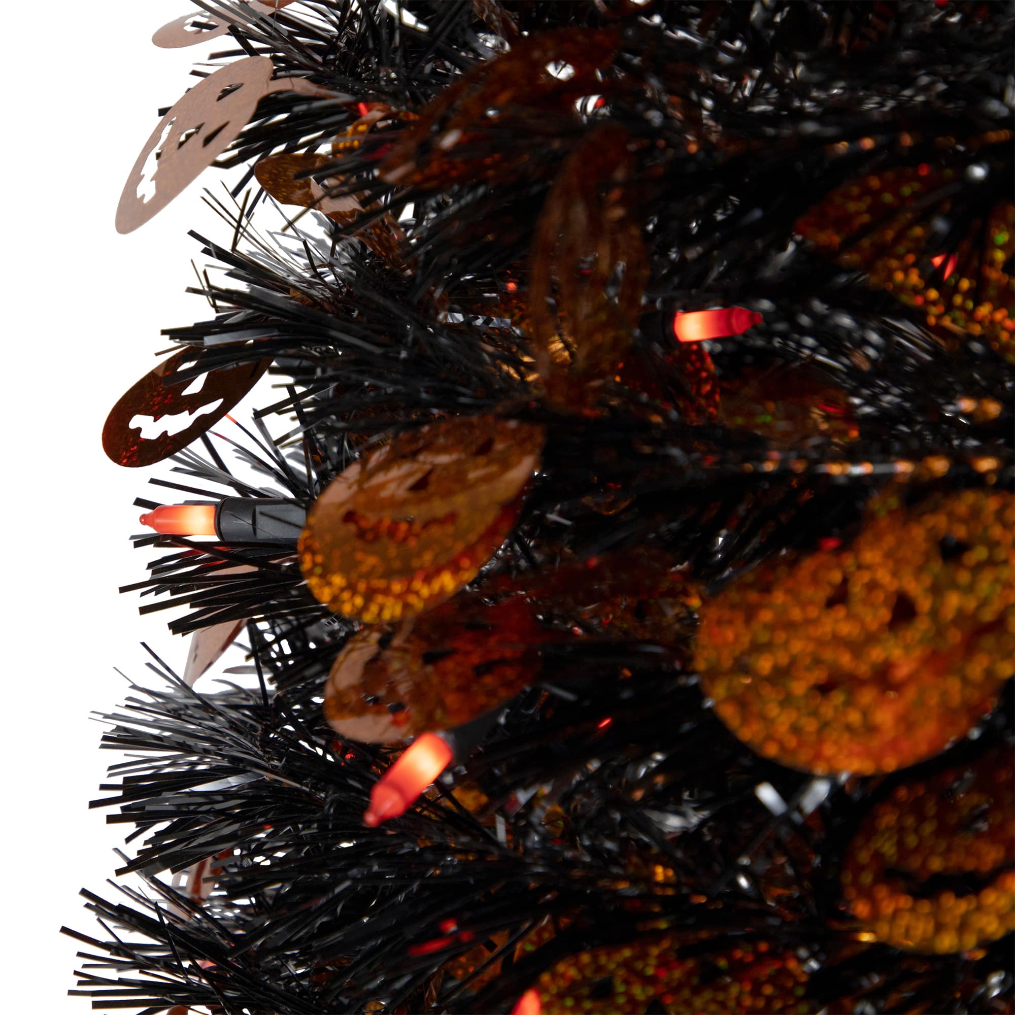 4ft. Fall Harvest Pop Up Artificial Thanksgiving Tree with Pumpkins, Orange Lights