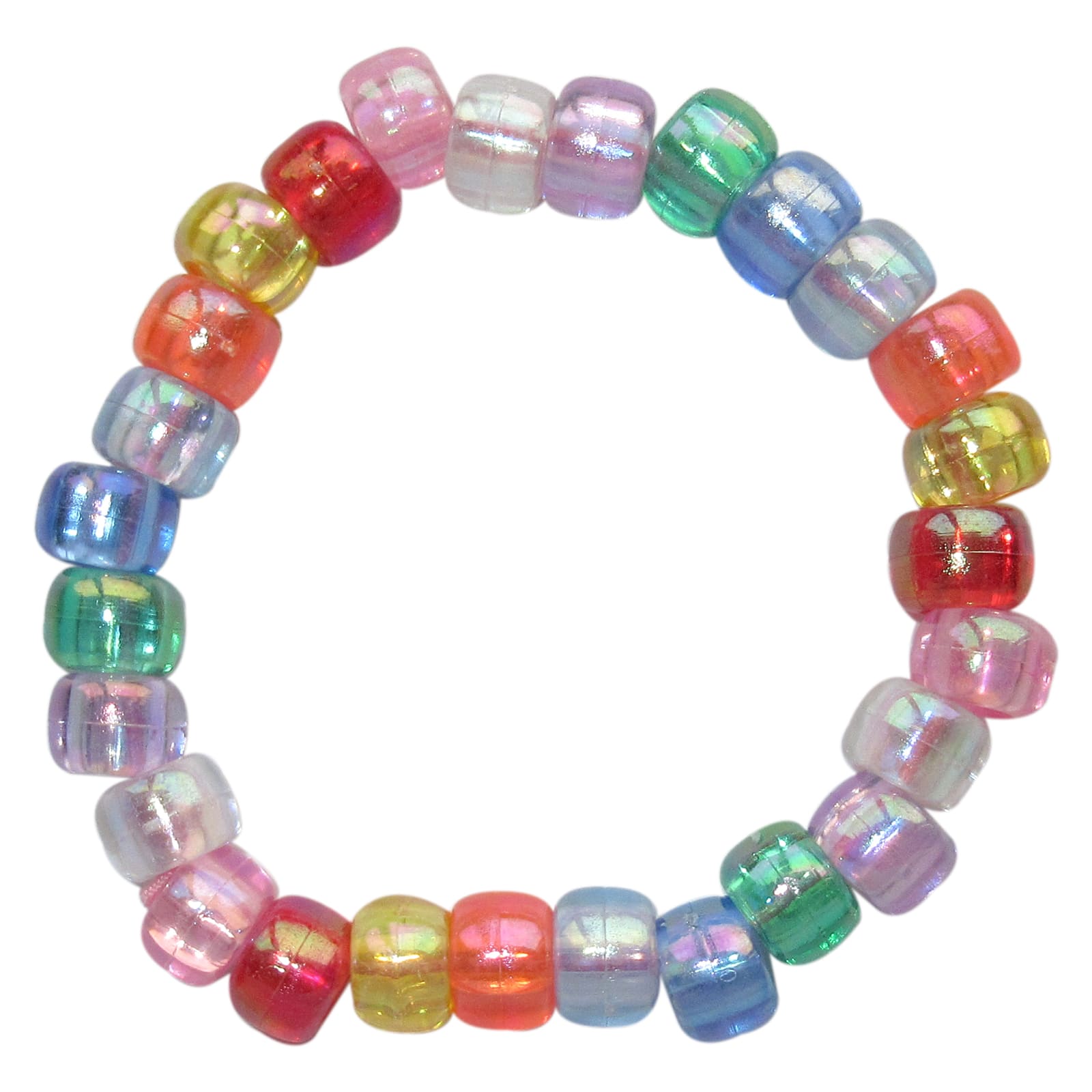12 Packs: 580 ct. (6,960 total) Multicolor Pony Beads by Creatology™, 6mm x 9mm