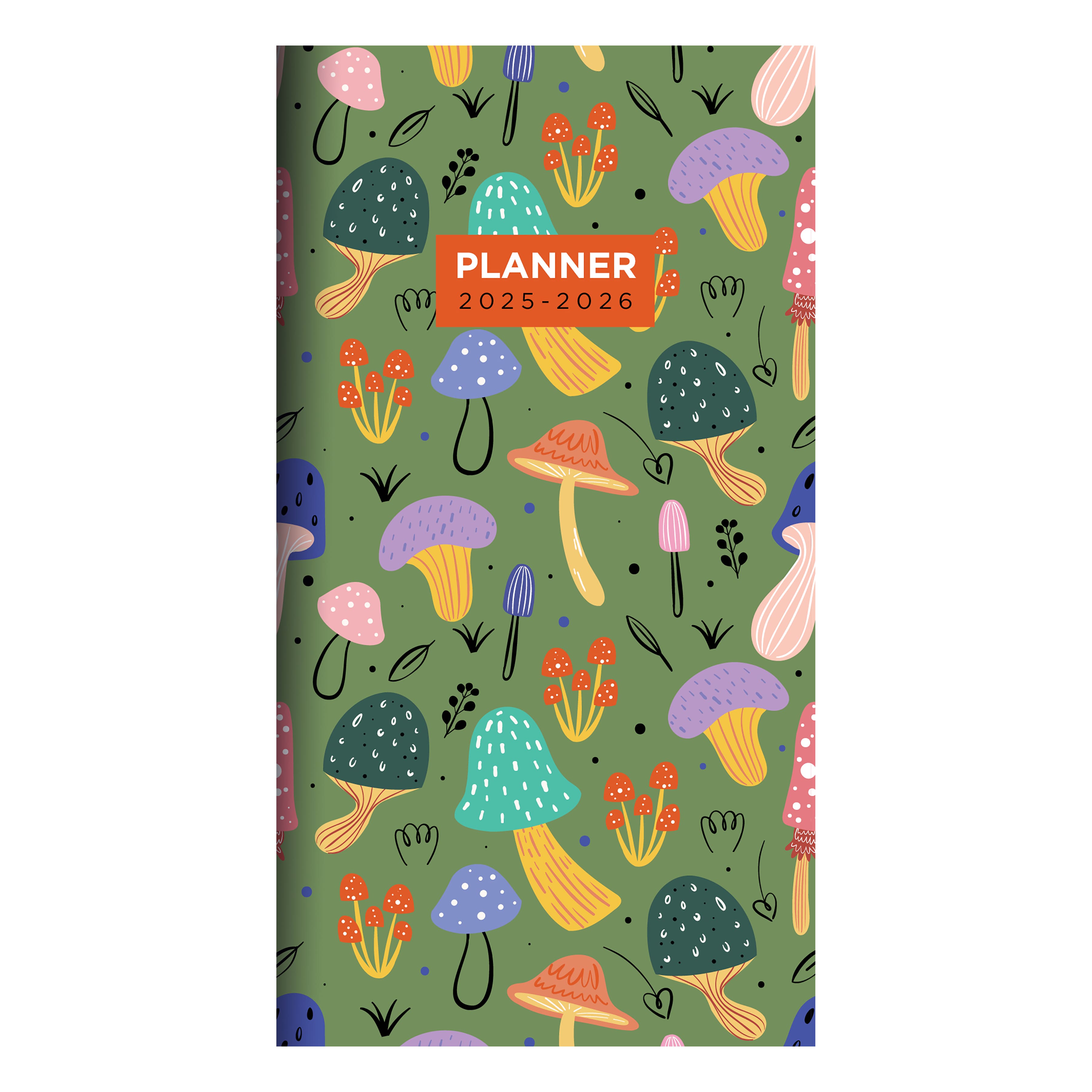 TF Publishing 2025-2026 Small Mushroom Patch Monthly Pocket Planner