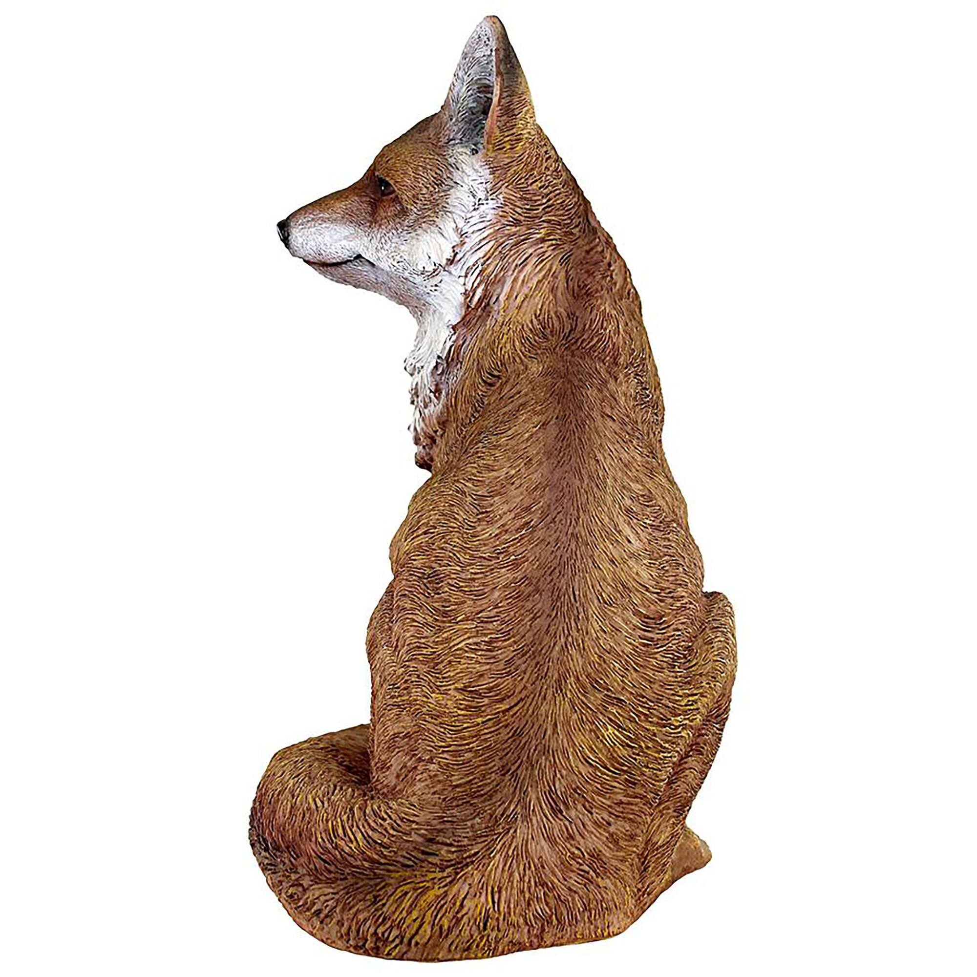 Design Toscano 15&#x22; Fabian the Flamboyant Fox Garden Statue