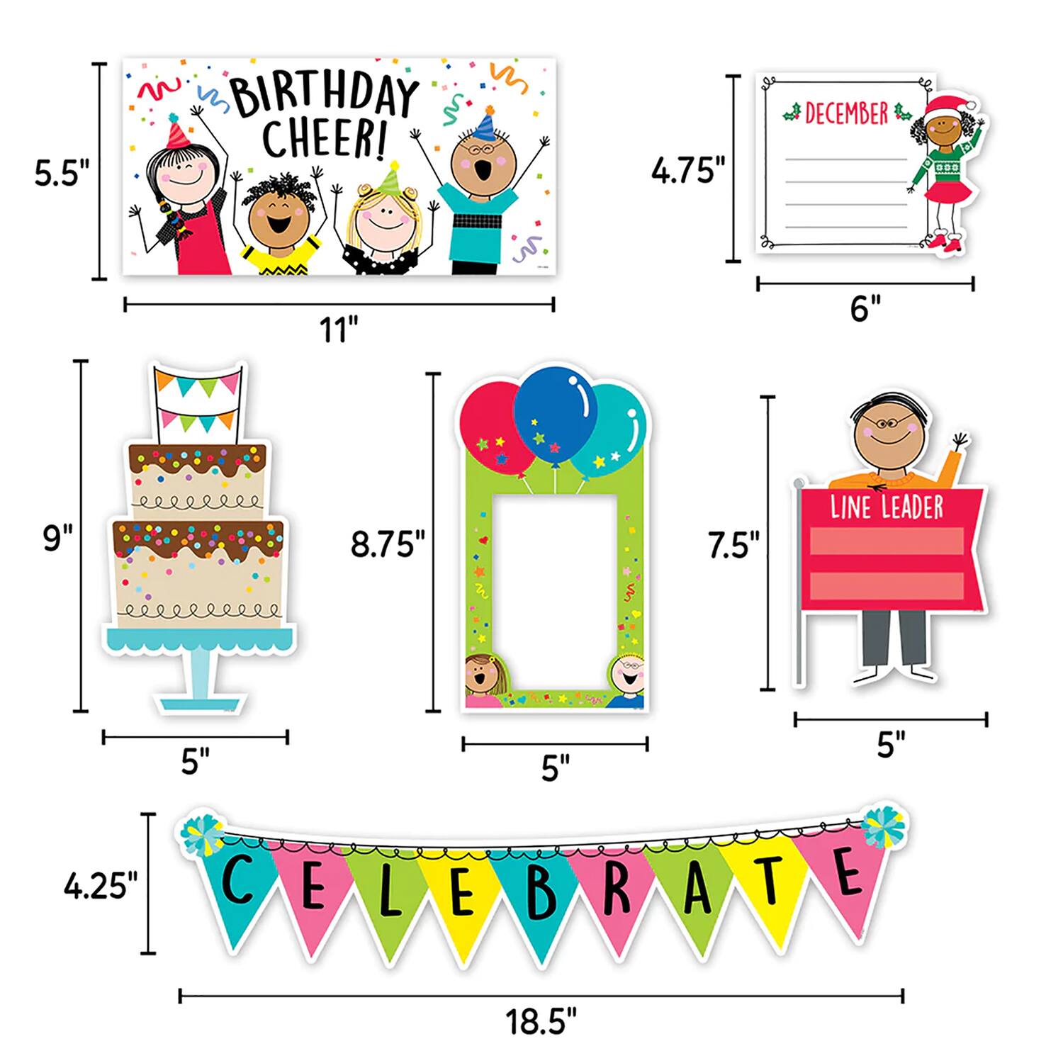 Creative Teaching Press® Stick Kids® Curated Classroom Decal Set
