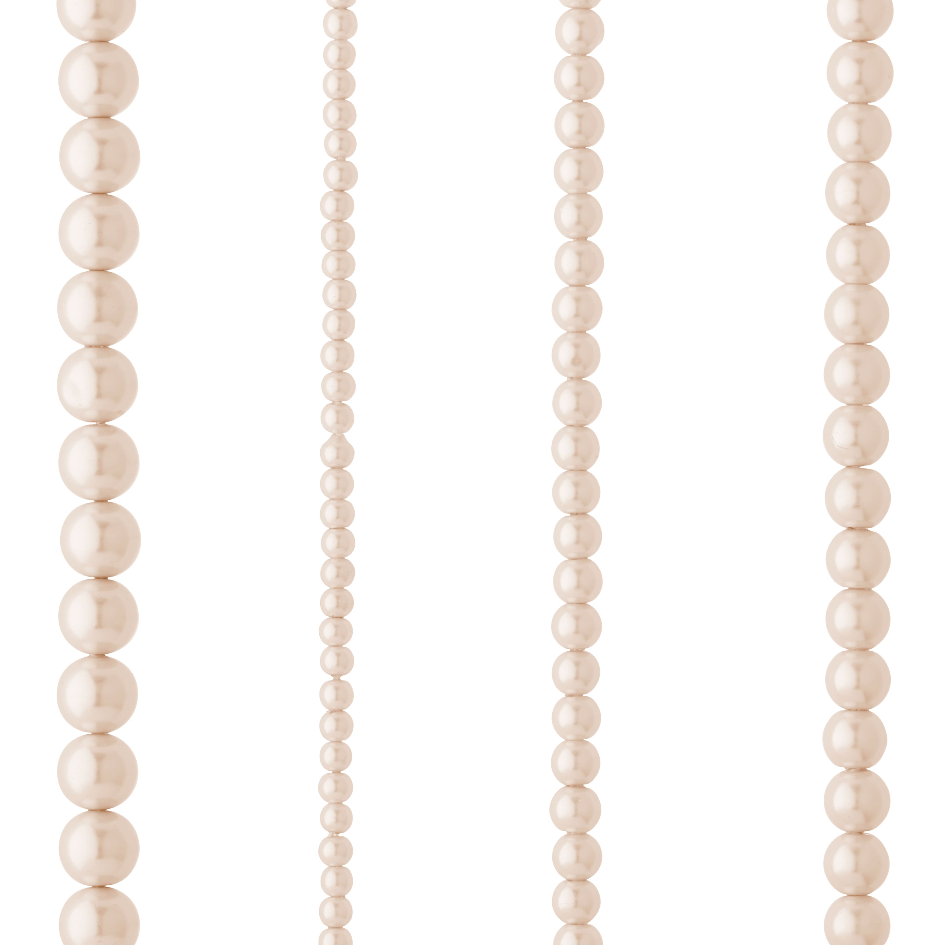 12 Pack: Light Pink Glass Pearl Round Beads by Bead Landing™