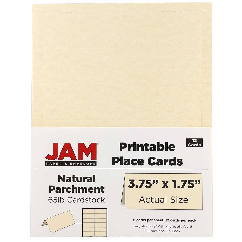 JAM Paper Printable Place Cards, 12ct.