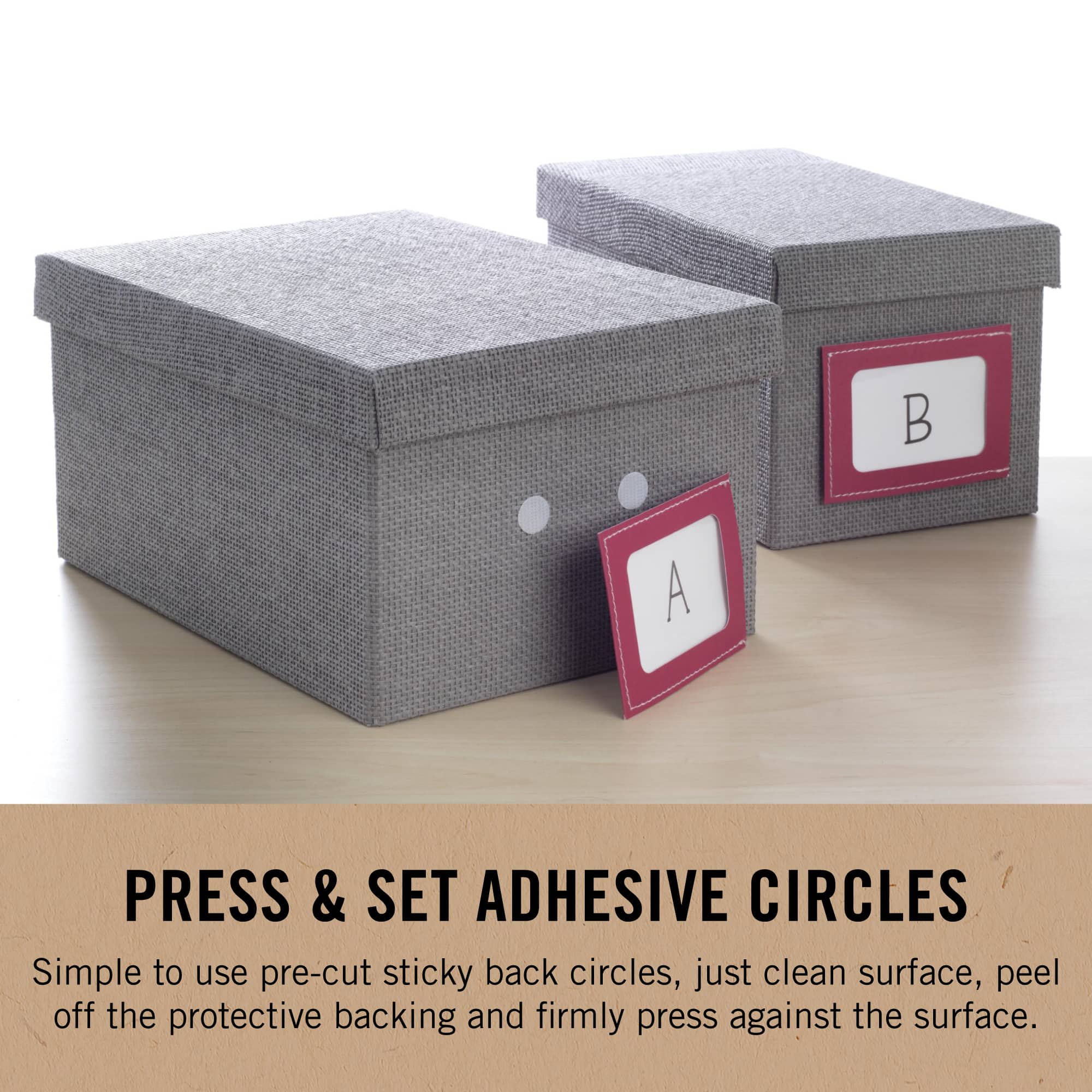 VELCRO® Brand Black Stick 'Em Circles