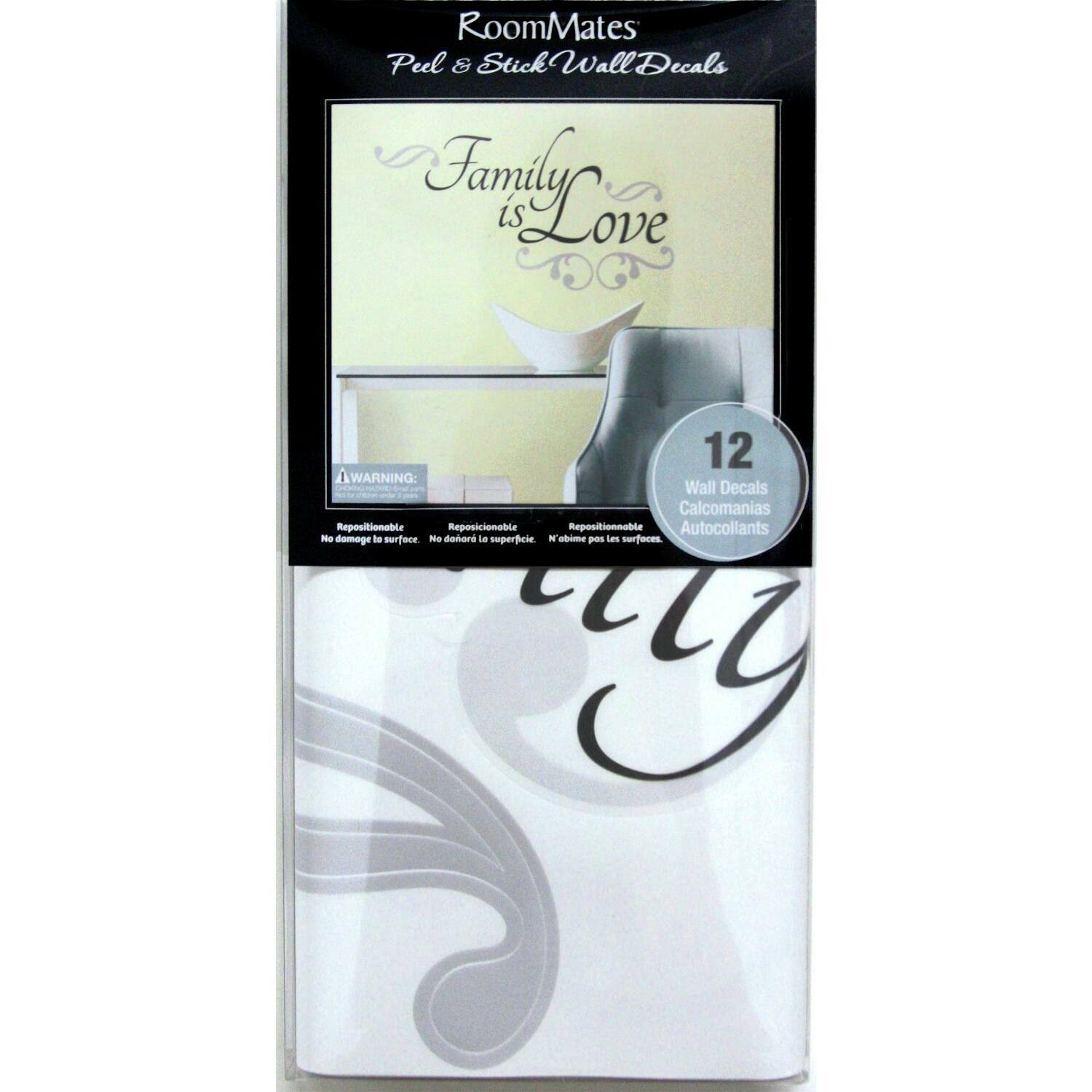 RoomMates Family Is Love Peel &#x26; Stick Wall Decals