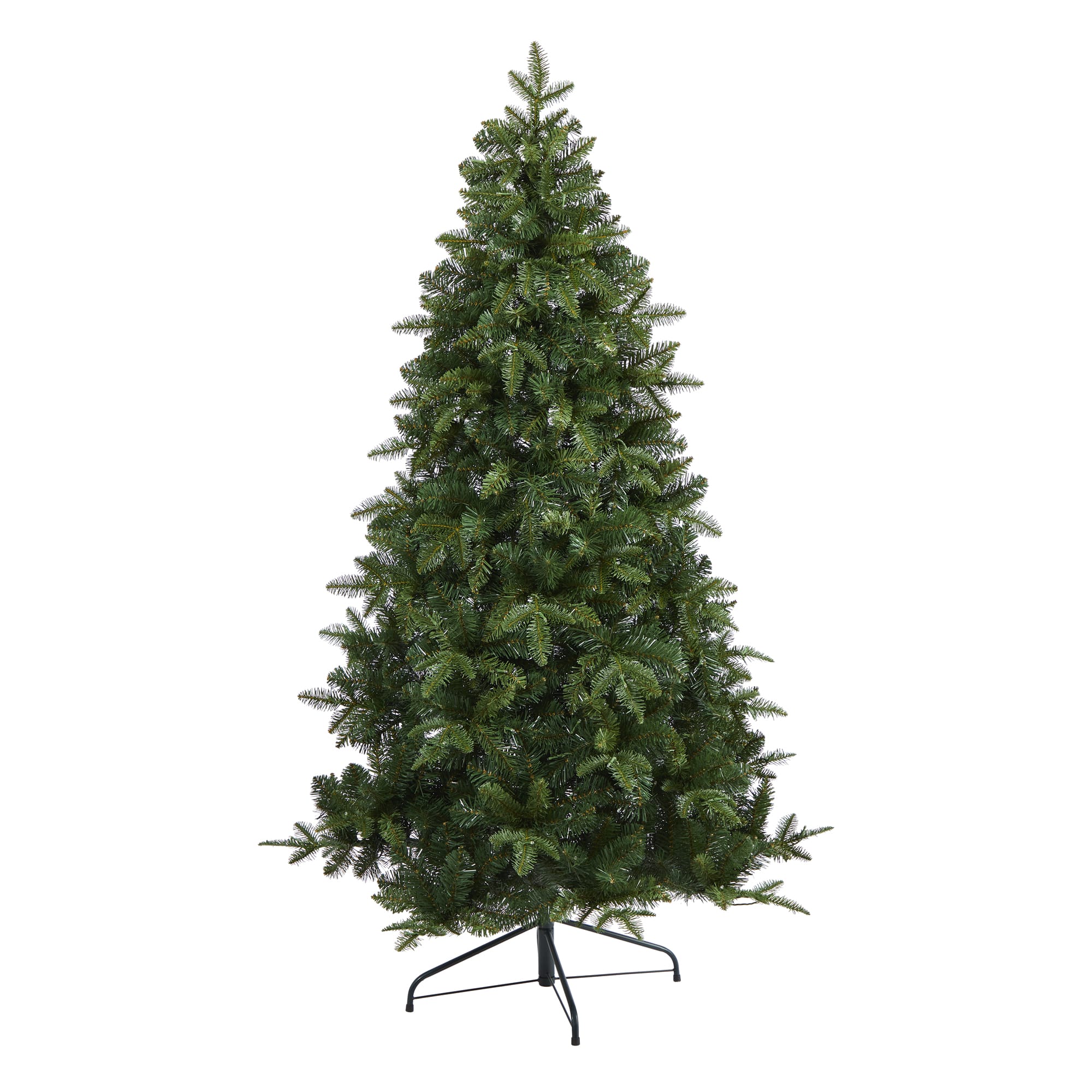 6ft. Pre-Lit Grand Teton Spruce Flat Back Artificial Christmas Tree with Clear LED Lights