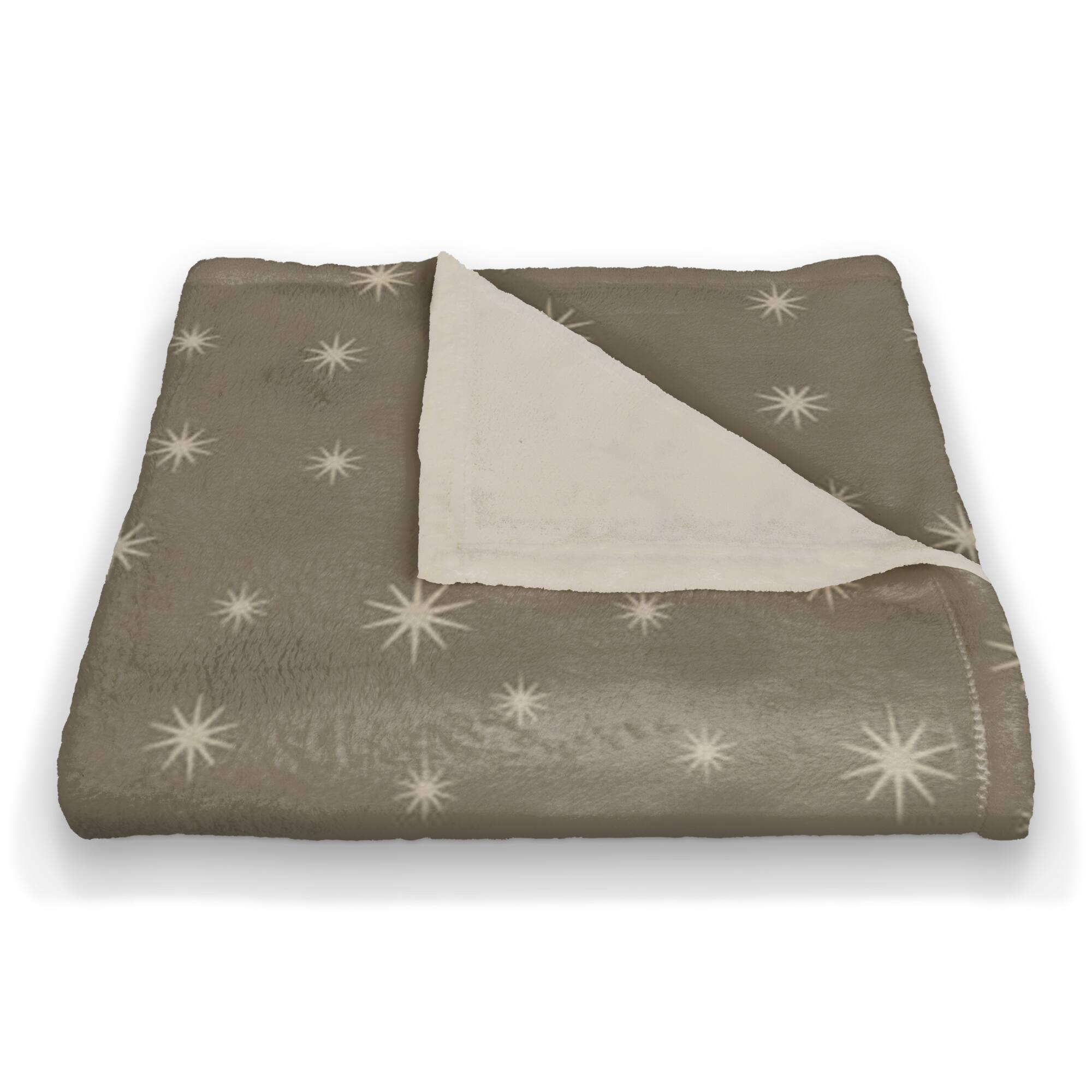 Gray Twinkle Coral Fleece Blanket