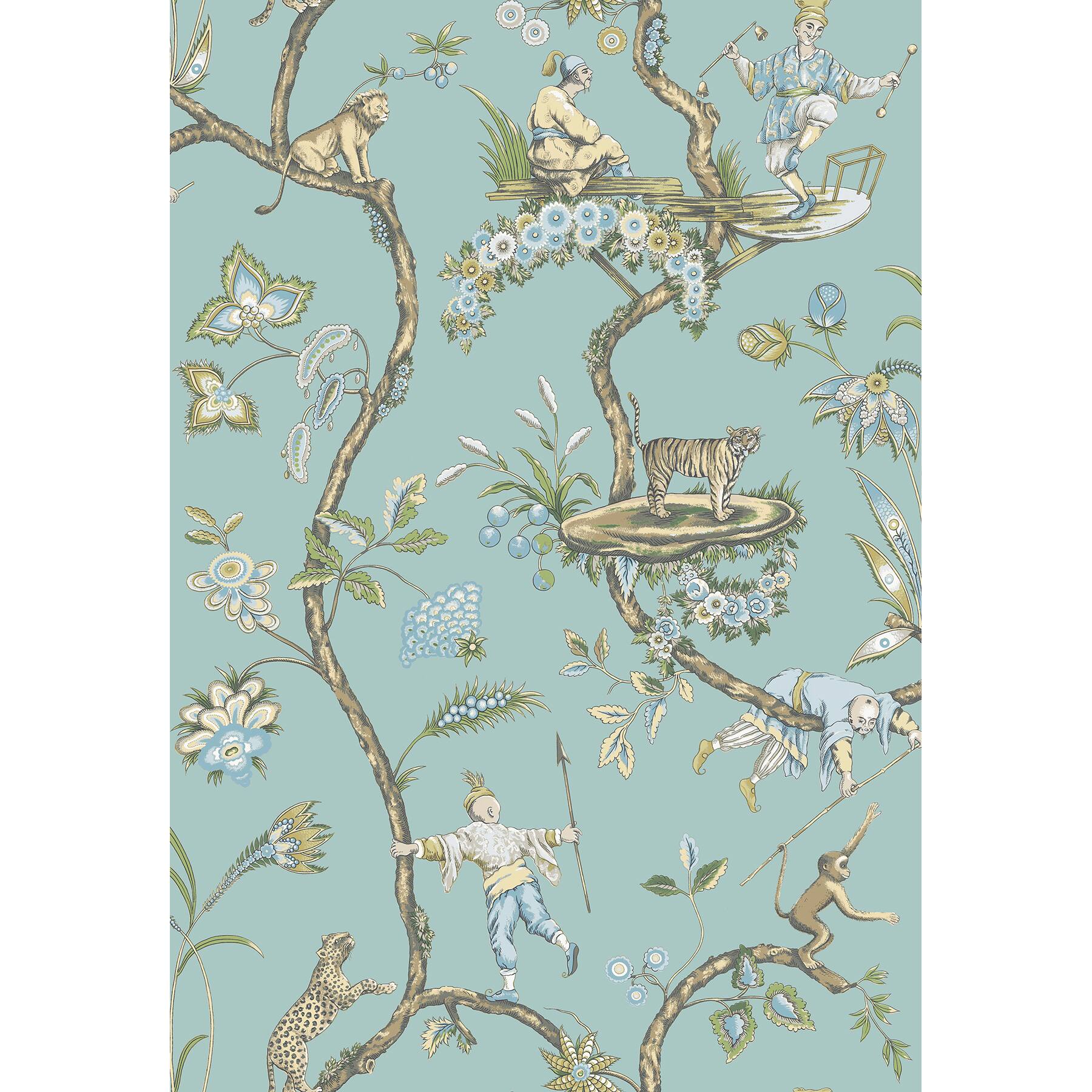 Wallpops Robin Egg Chinoise Exotique Scalamandre Self Adhesive Wallpaper